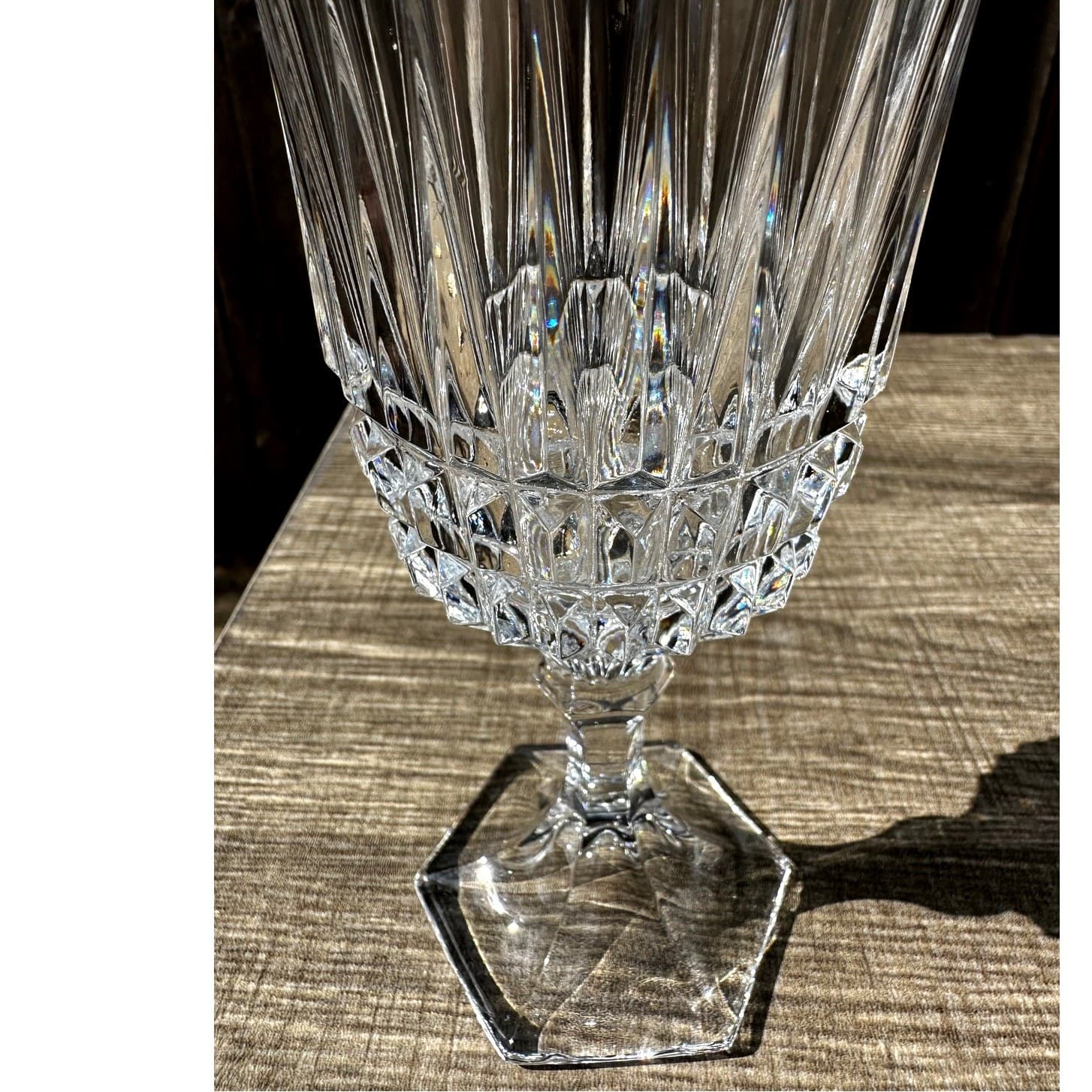 Home Essentials Italy 2007-2013 Trevi 7.5" Cut Crystal Water Goblets-Set(s) of 5 - Thumbnail 4