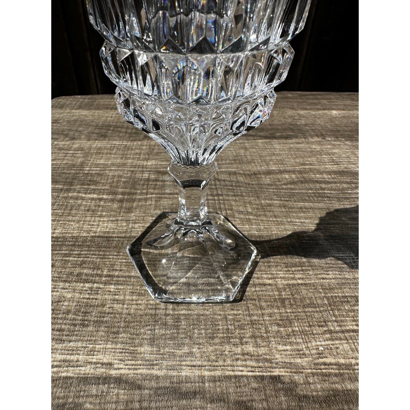 Home Essentials Italy 2007-2013 Trevi 7.5" Cut Crystal Water Goblets-Set(s) of 5 - Thumbnail 6