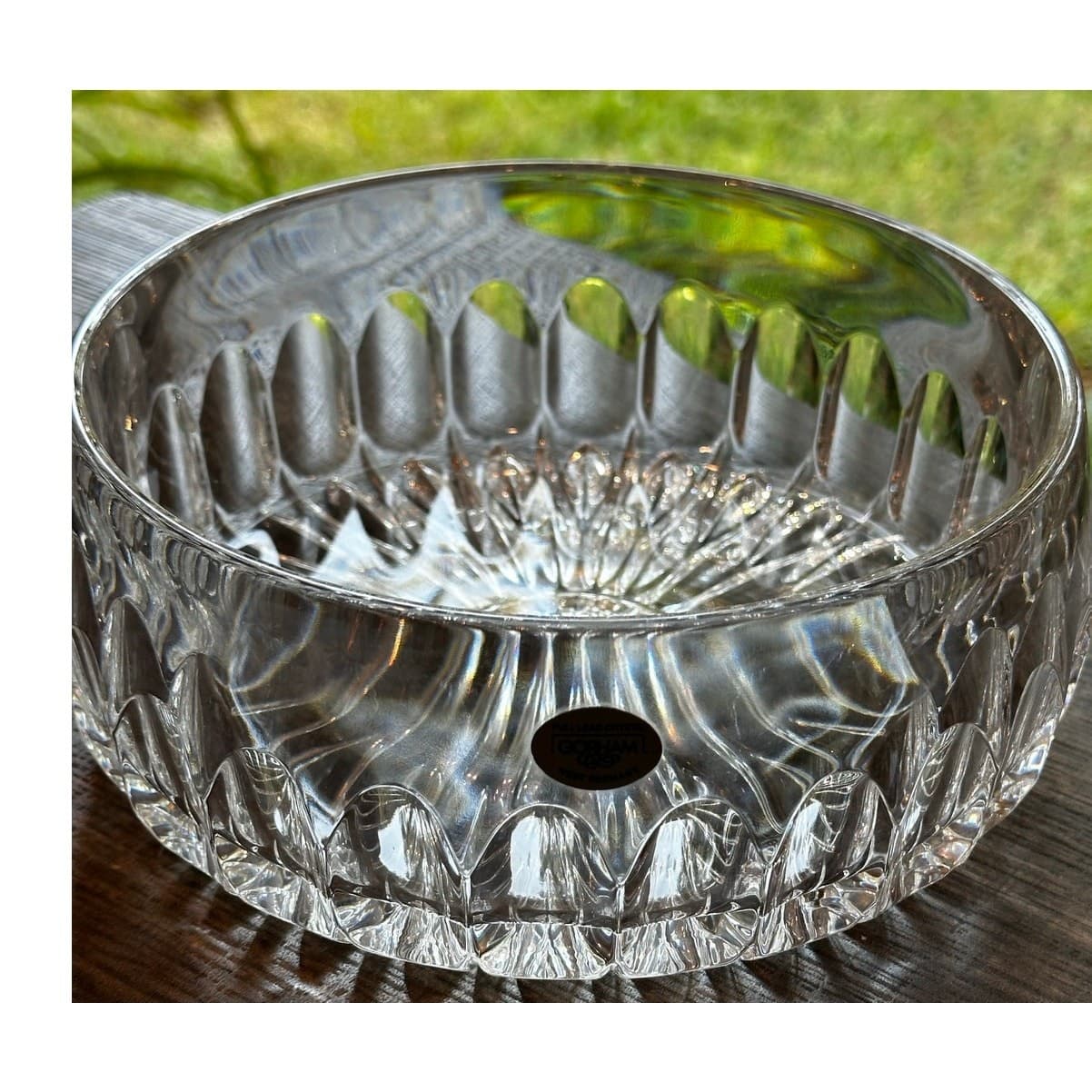 Gorham Althea Collection West Germany Full Lead Crystal 8" Bowl New in Box
