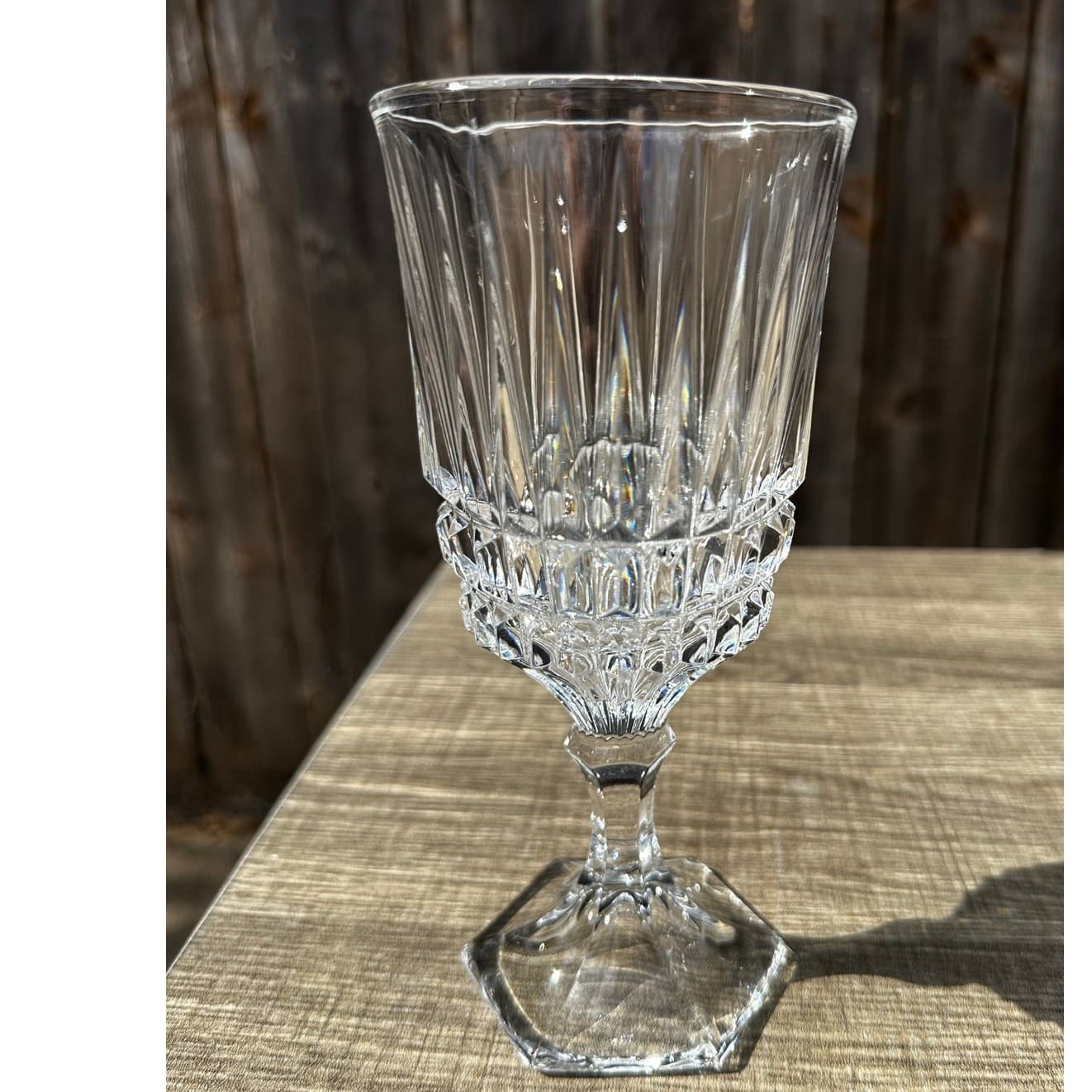Home Essentials Italy 2007-2013 Trevi 7.5" Cut Crystal Water Goblets-Set(s) of 5 - Thumbnail 8