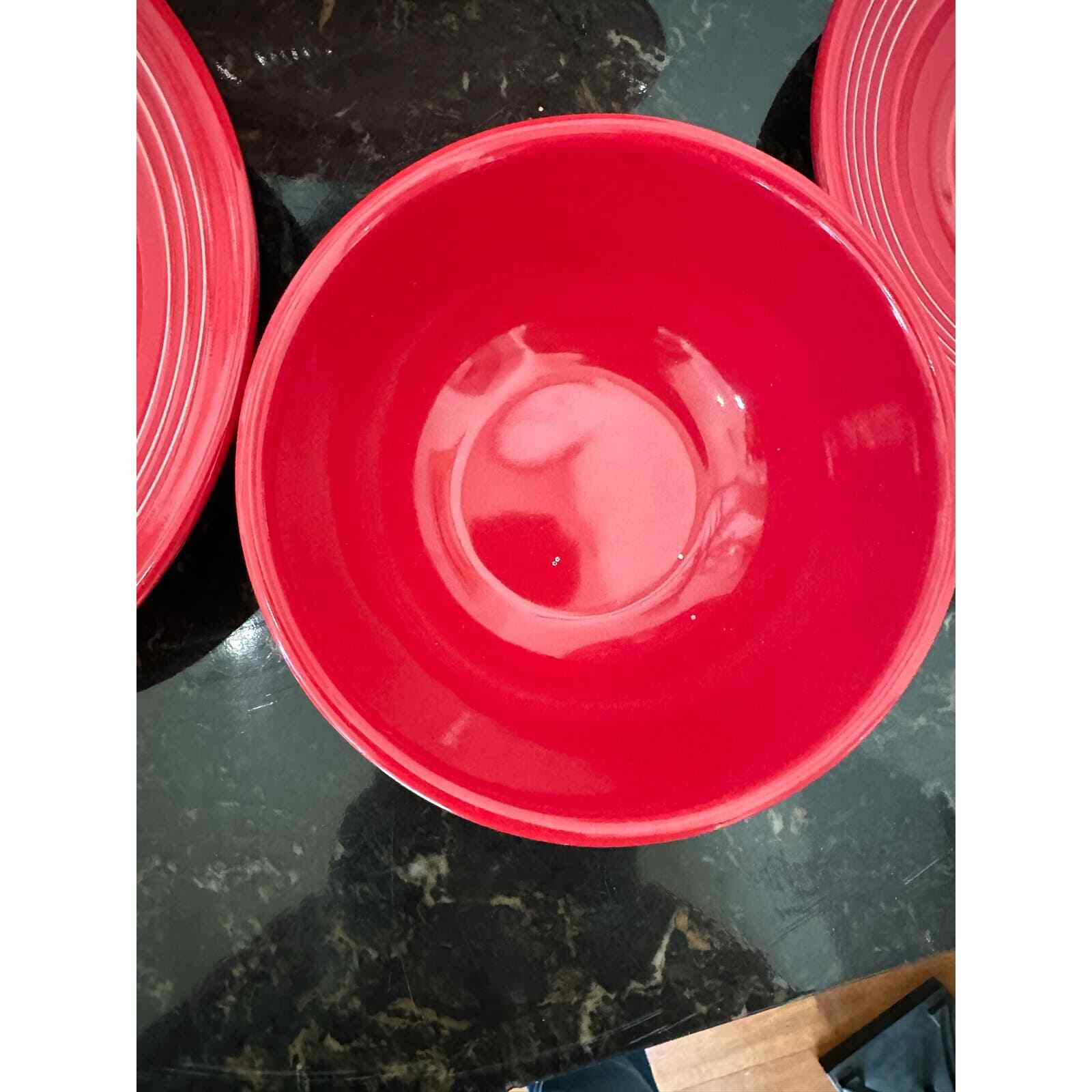 Tuxton Home Concentric Dinnerware Cayenne Red-4 Piece Place Setting - Thumbnail 5