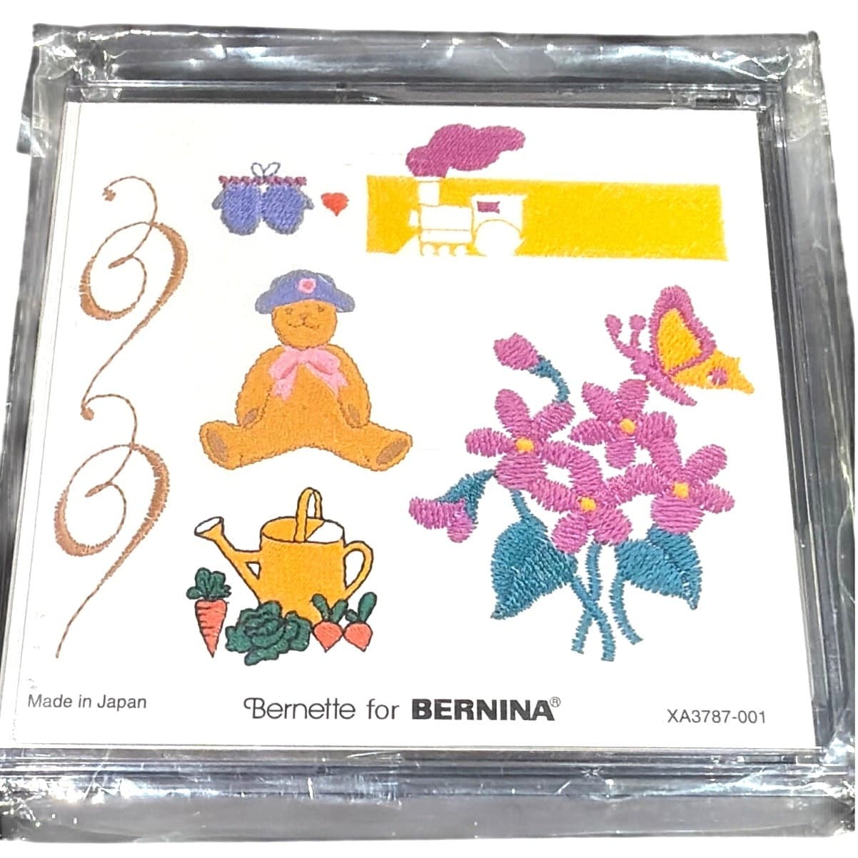 Studio Bernina Deco Card 107 Floral Embroidery Design Card Deco Bernette - Thumbnail 2