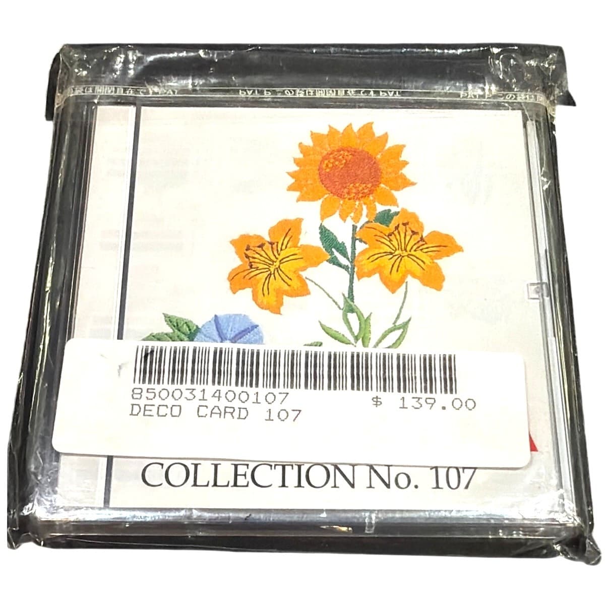 Studio Bernina Deco Card 107 Floral Embroidery Design Card Deco Bernette