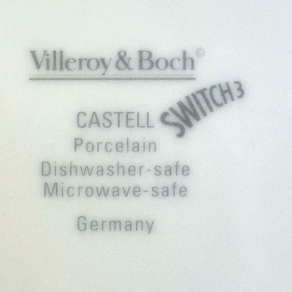 Villeroy & Boch Switch 3 1996-2020 Retired Castell 9" Rim Soup Bowls-Set of 2 - Thumbnail 6