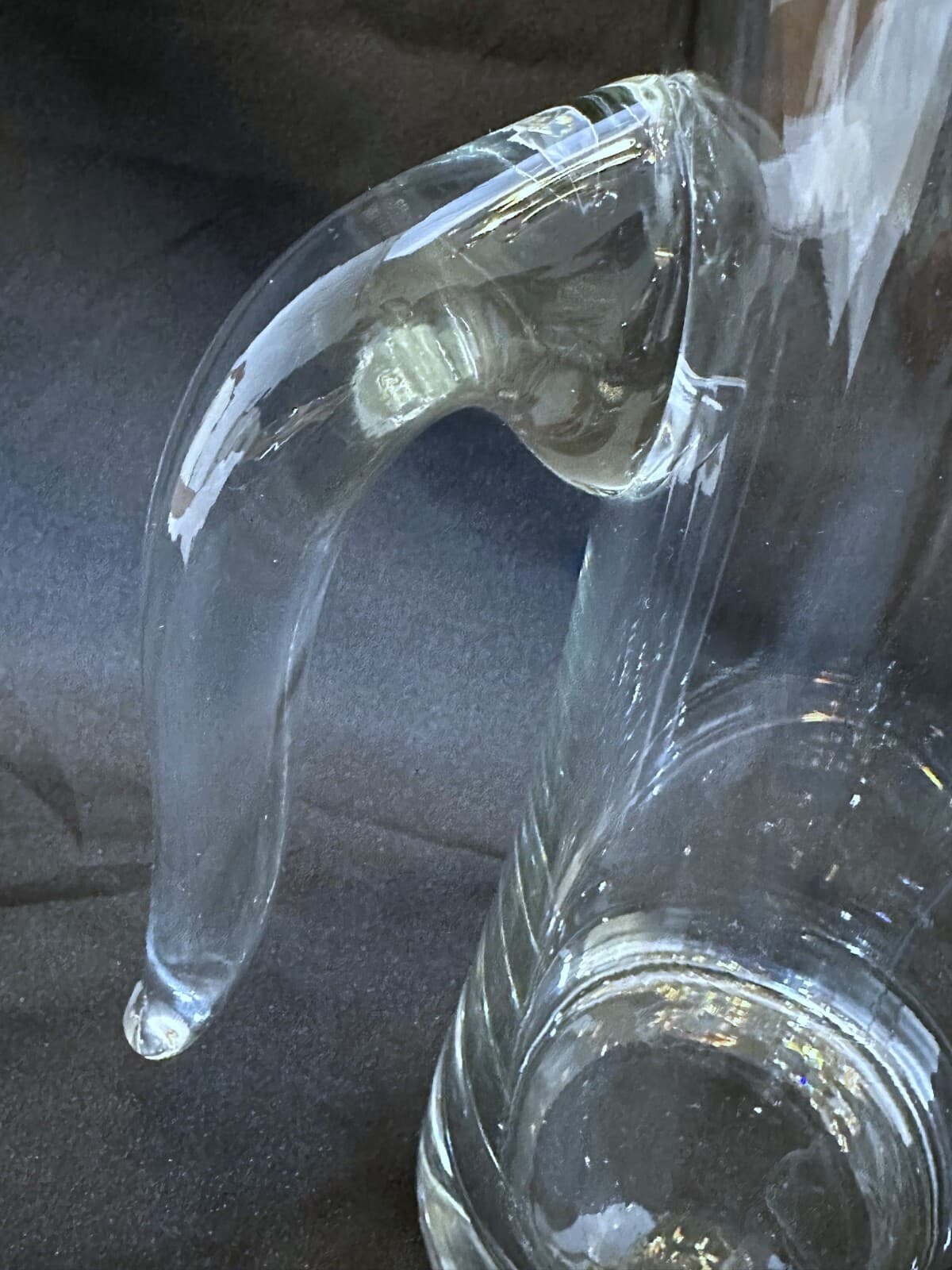 MCM Glass Martini Pitcher with Sleek Design and Stirrer--A Rare Find! - Thumbnail 5