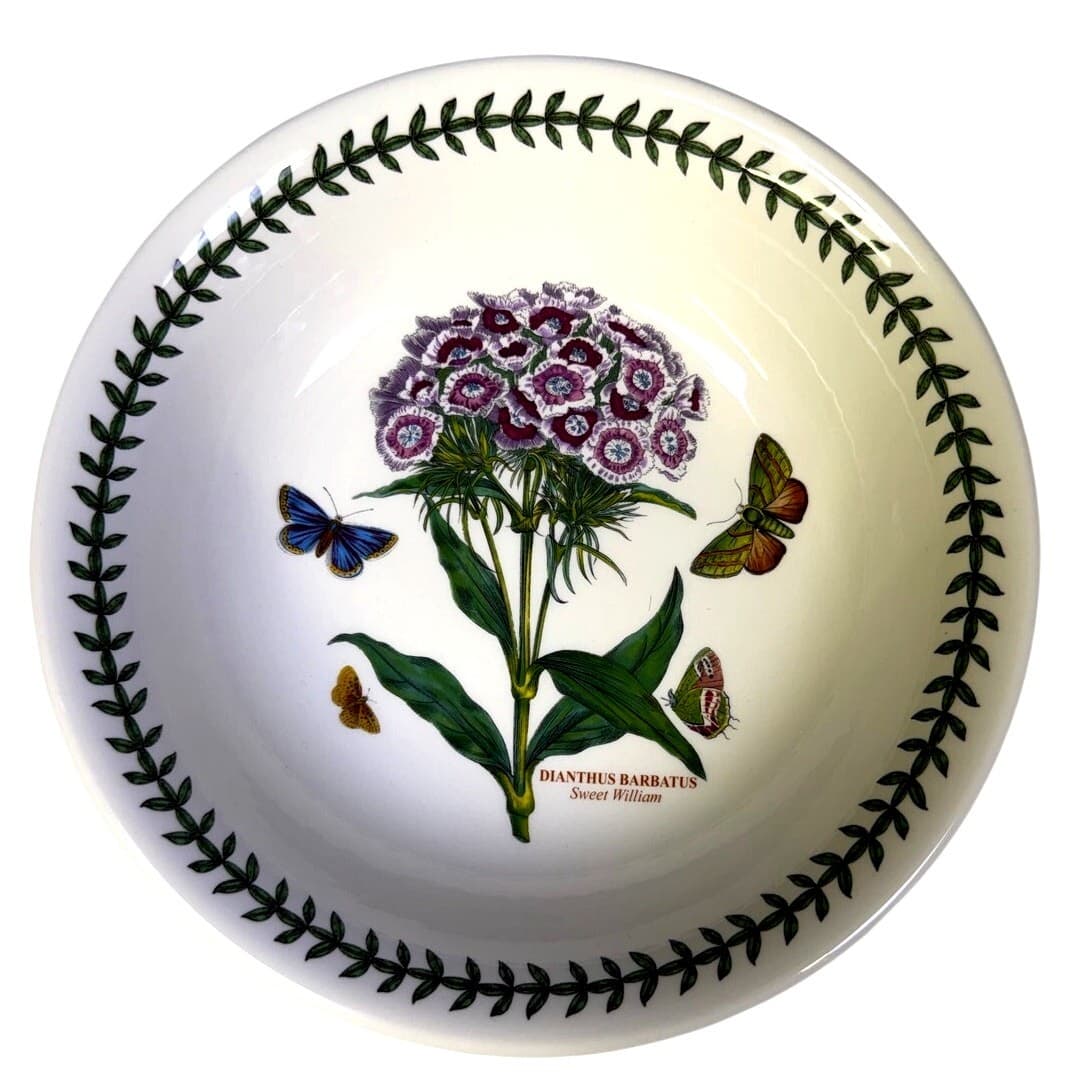 Portmeirion Botanic Garden England 'Iris & Sweet William' Individual Pasta Bowls - Thumbnail 3