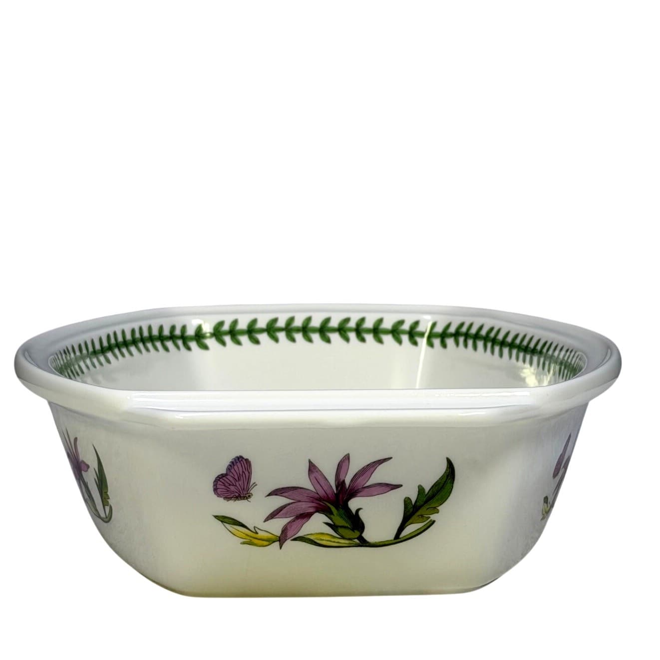 Portmeirion Fire and Ice Botanic Garden Magnolia Altissima 13.5" Handled Baker - Thumbnail 3
