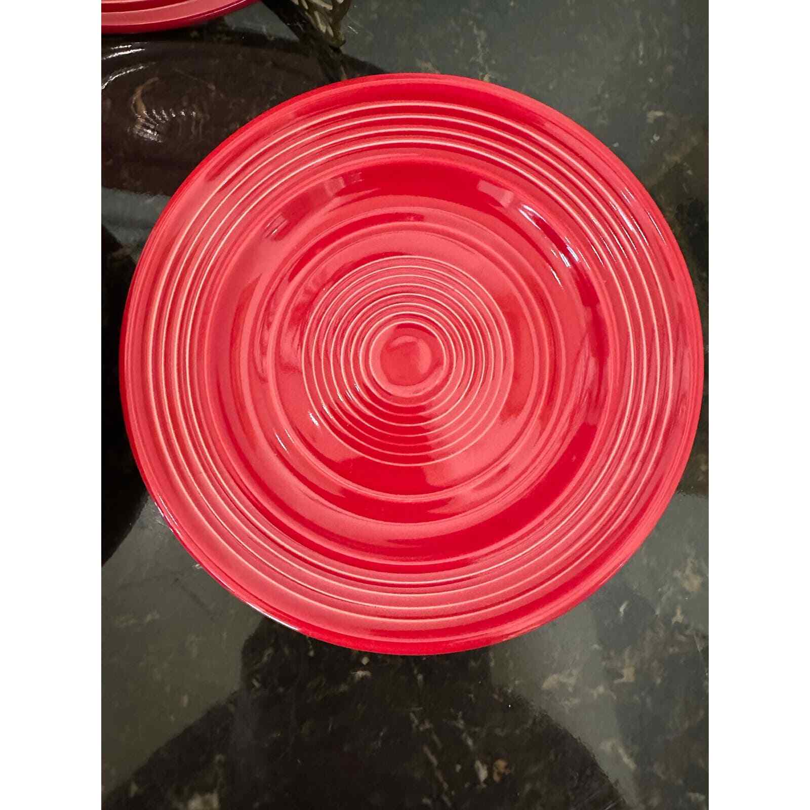 Tuxton Home Concentric Dinnerware Cayenne Red-4 Piece Place Setting - Thumbnail 4