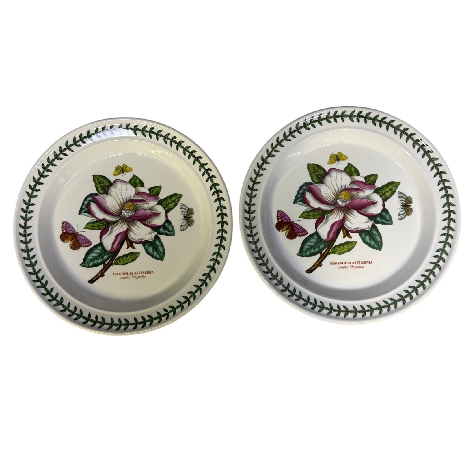 Portmeirion Botanic Garden 1972 England Dinner Plates-Set of 9-Excellent! - Thumbnail 4