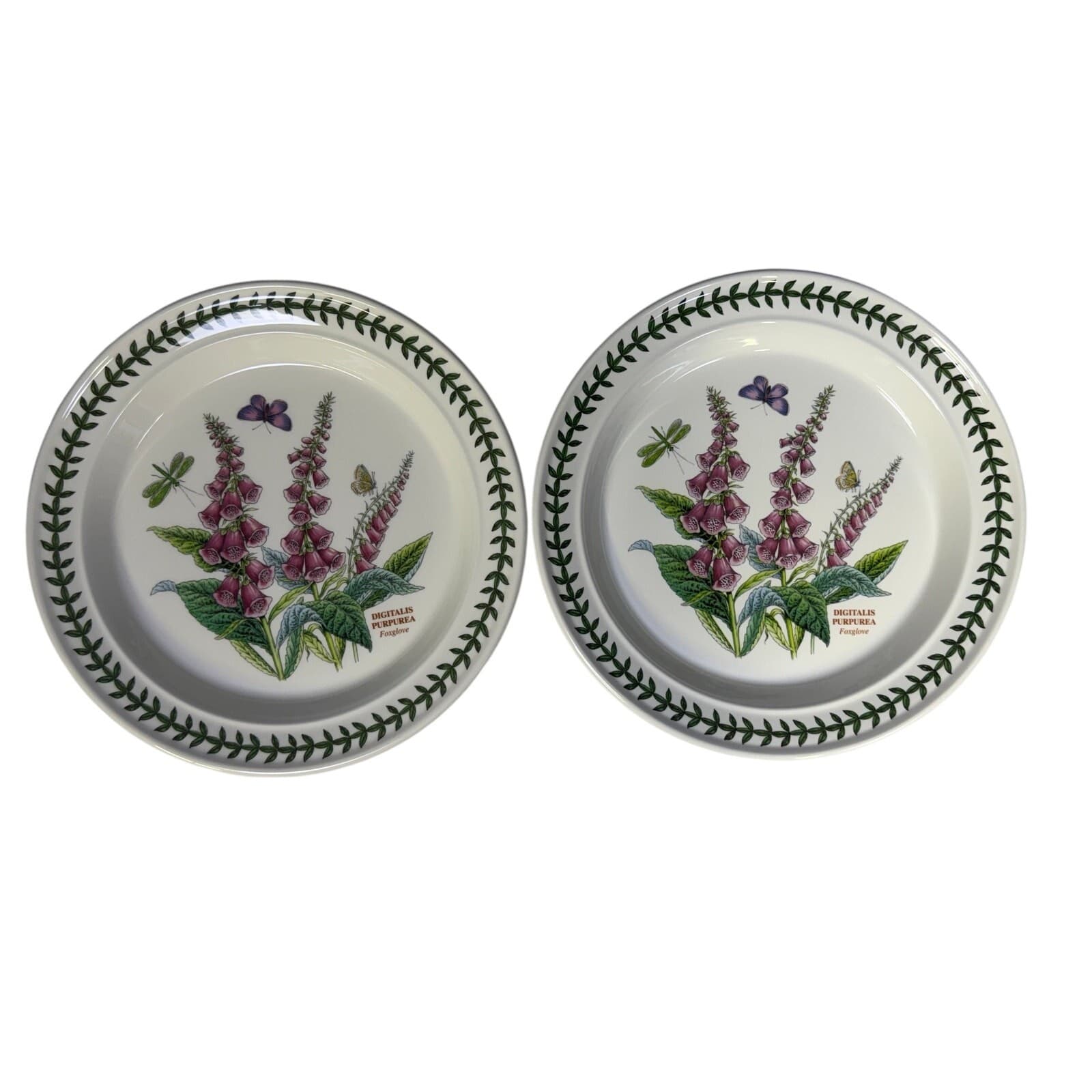 Portmeirion Botanic Garden 1972 England Dinner Plates-Set of 9-Excellent! - Thumbnail 5