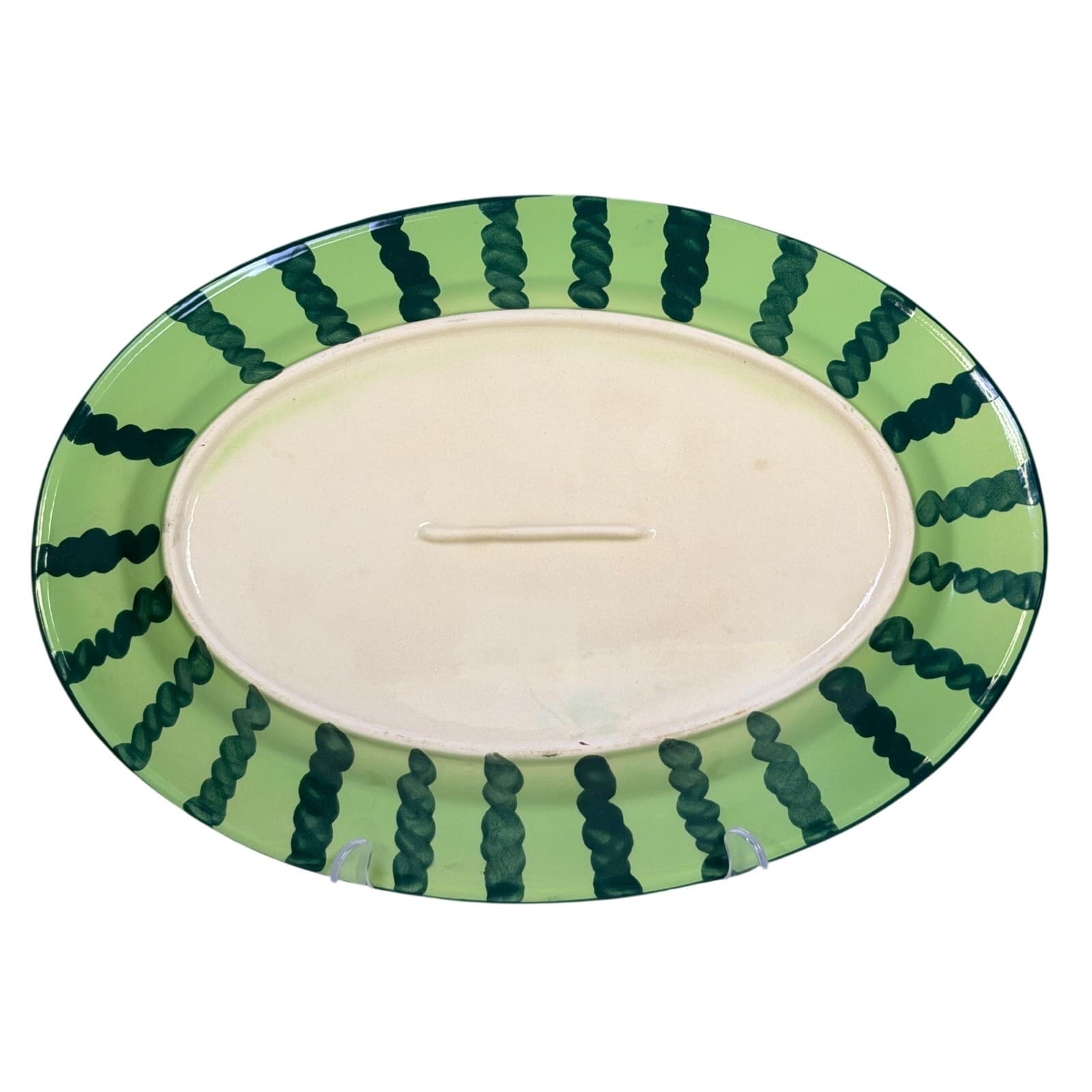 Whimsical Unique Watermelon Design 15 x 10 Large Oval Serving Platter - Thumbnail 6