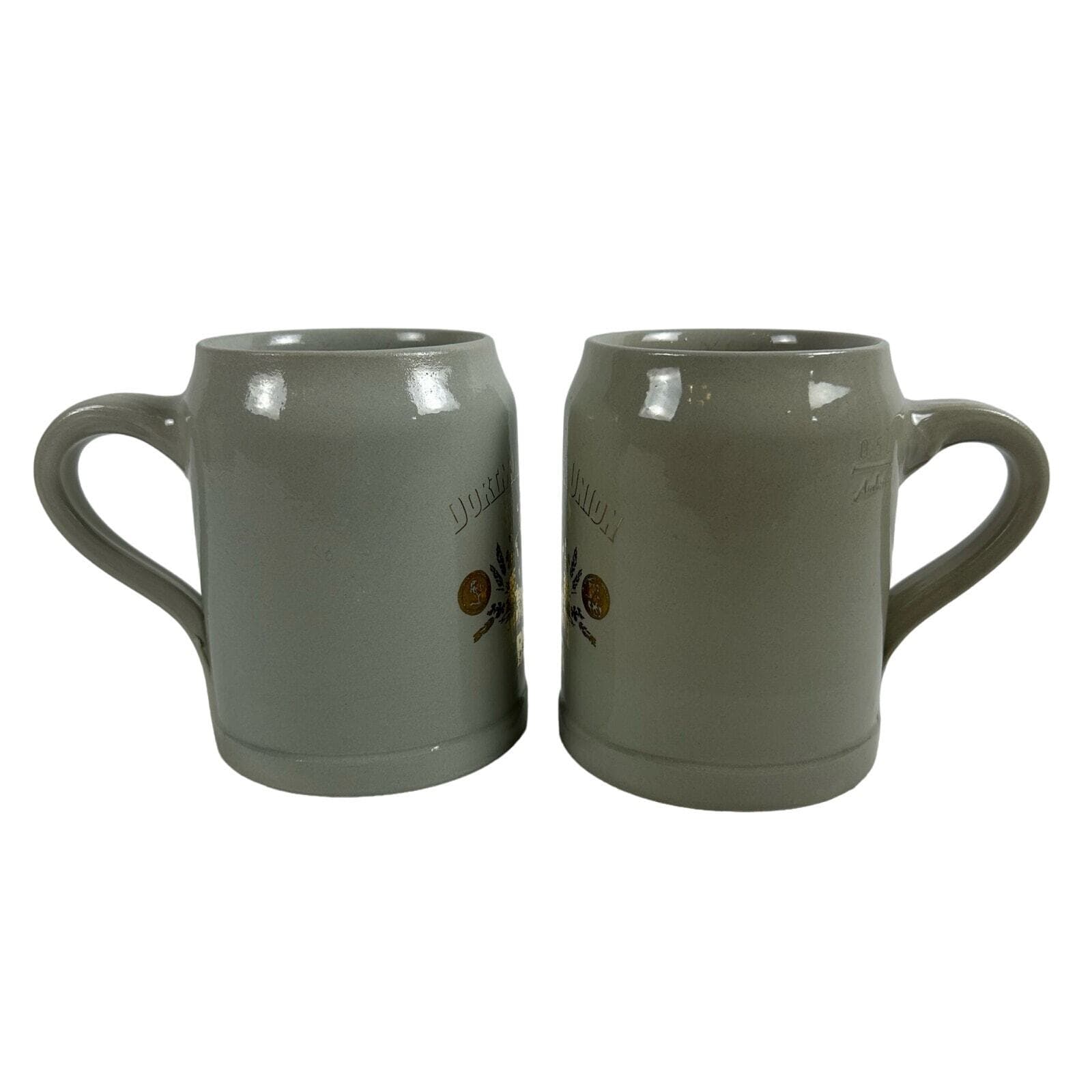 Dortmunder Union Pottery Gold design 0.5L Ambert BIER Steins Set of 2 VG - Thumbnail 4
