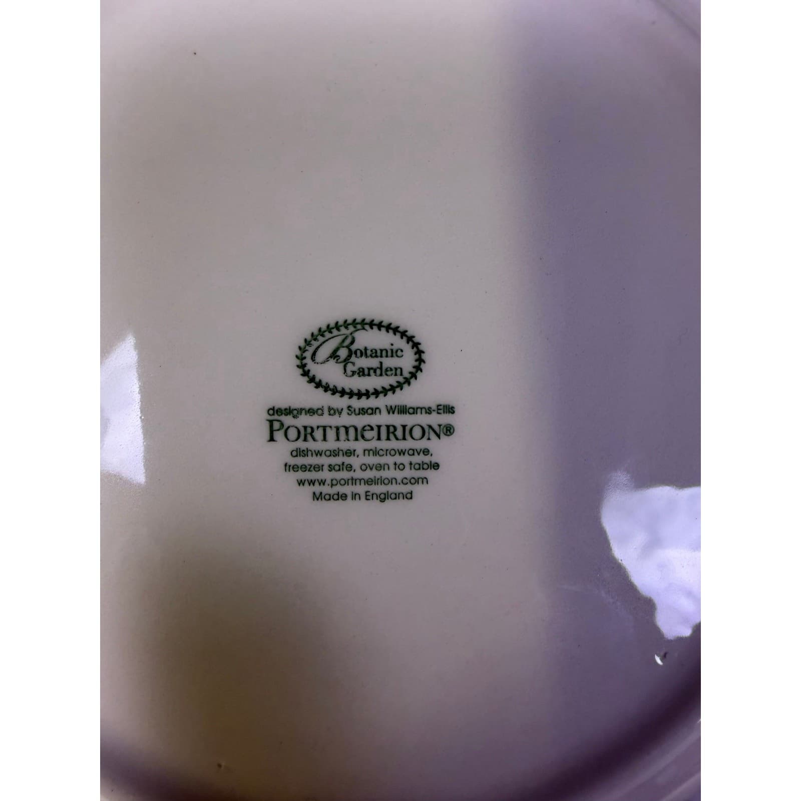 Portmeirion Botanic Garden England 'Iris & Sweet William' Individual Pasta Bowls - Thumbnail 6