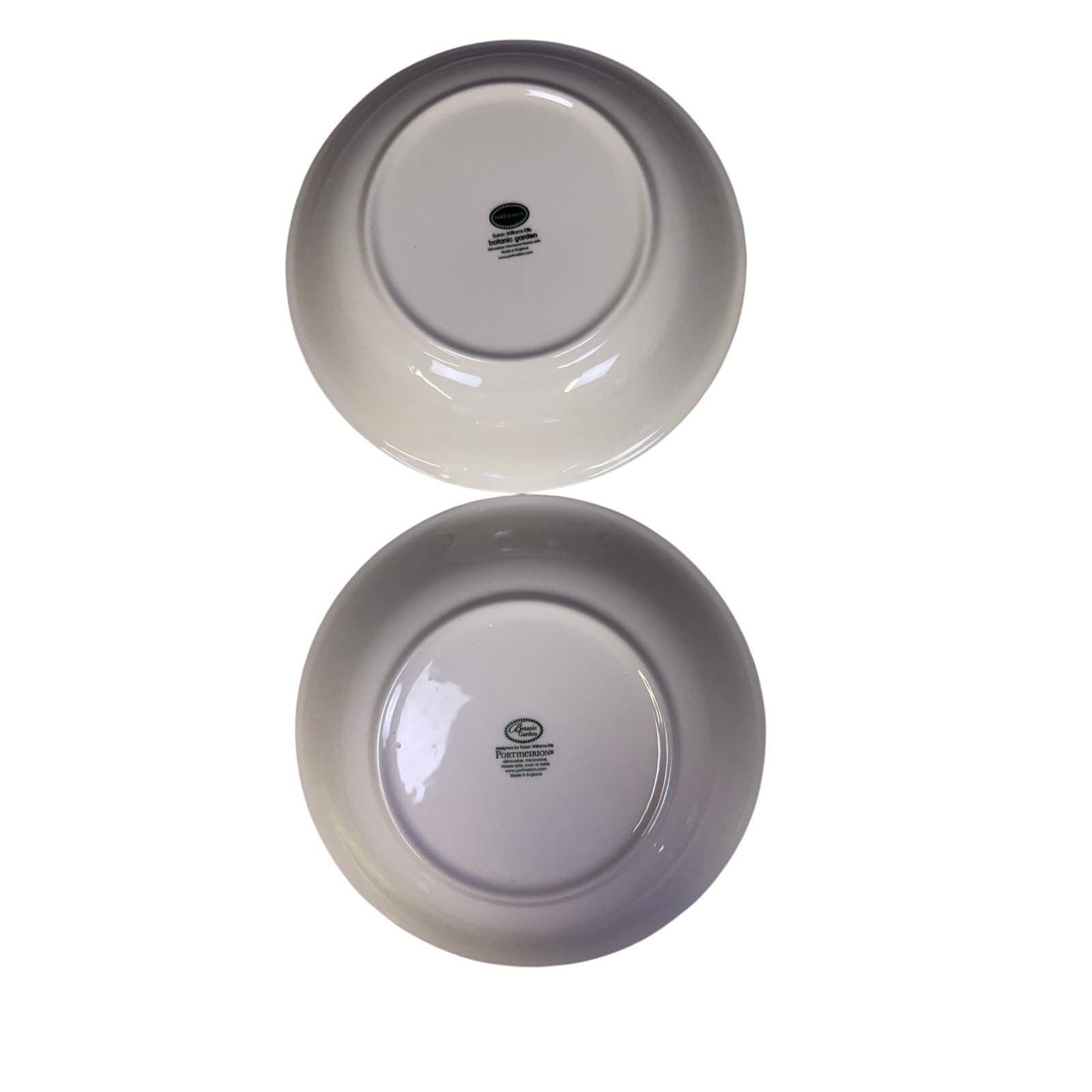 Portmeirion Botanic Garden England 'Iris & Sweet William' Individual Pasta Bowls - Thumbnail 4