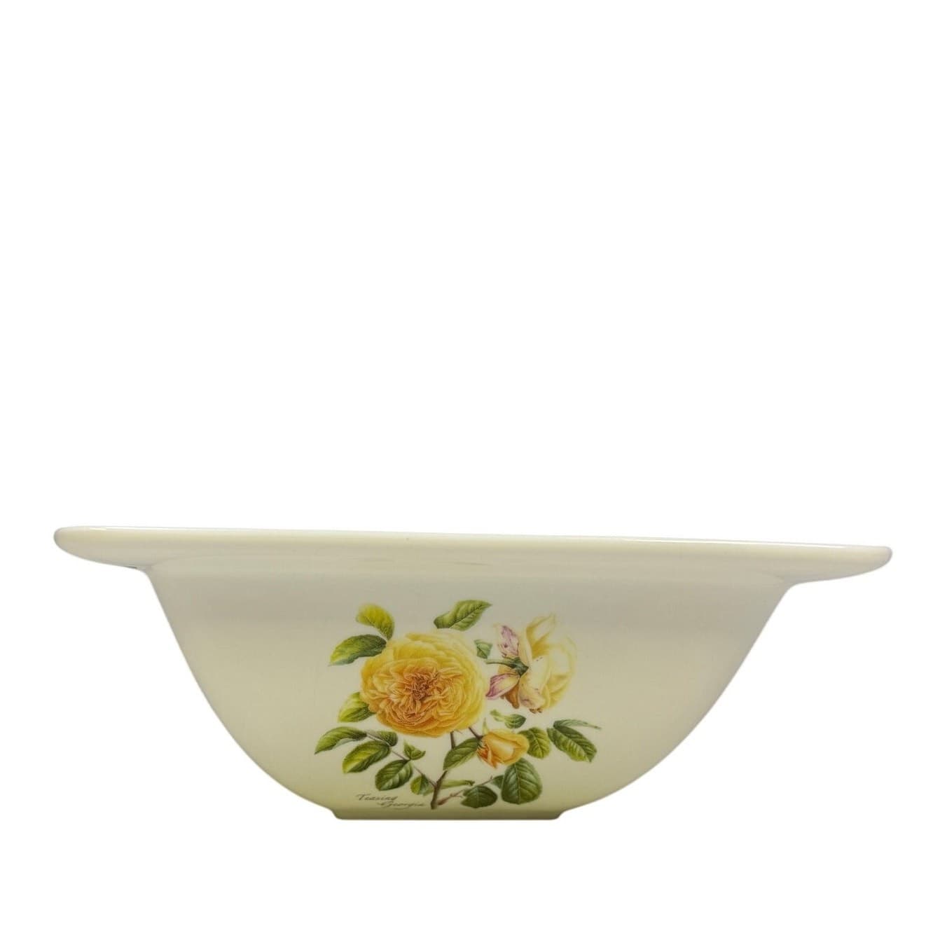 Portmeirion Botanic Roses Warm Wishes 8.75" Square Salad/Serving Bowl-Excellent - Thumbnail 5