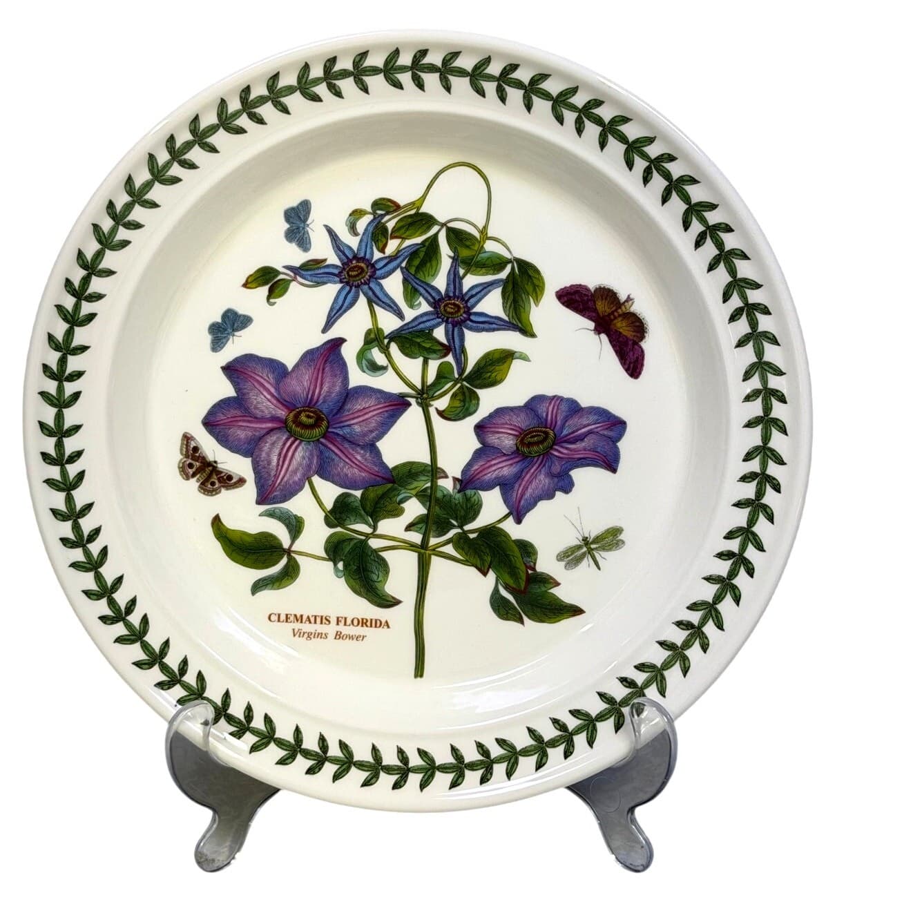 Portmeirion Botanic Garden 1972 England Dinner Plates-Set of 9-Excellent! - Thumbnail 2
