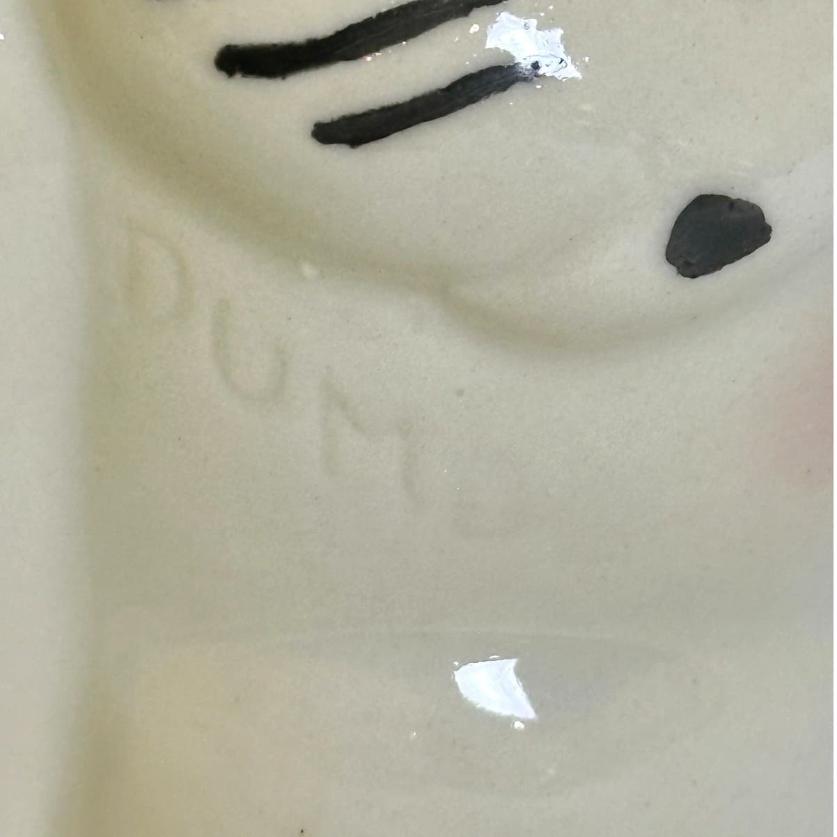 Disney 'Dumbo' 1940s Leeds Pottery Ceramic Pitcher Hand Painted 22k Gold Accents - Thumbnail 3
