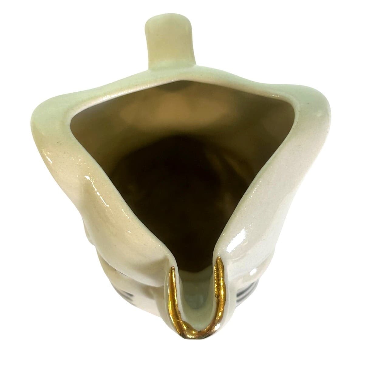 Disney 'Dumbo' 1940s Leeds Pottery Ceramic Pitcher Hand Painted 22k Gold Accents - Thumbnail 7