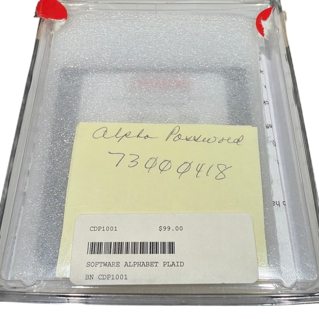 Vintage Bernina Customizer Deluxe Authentic Plaid Alpha Pack 1001 Embroidery - Thumbnail 2