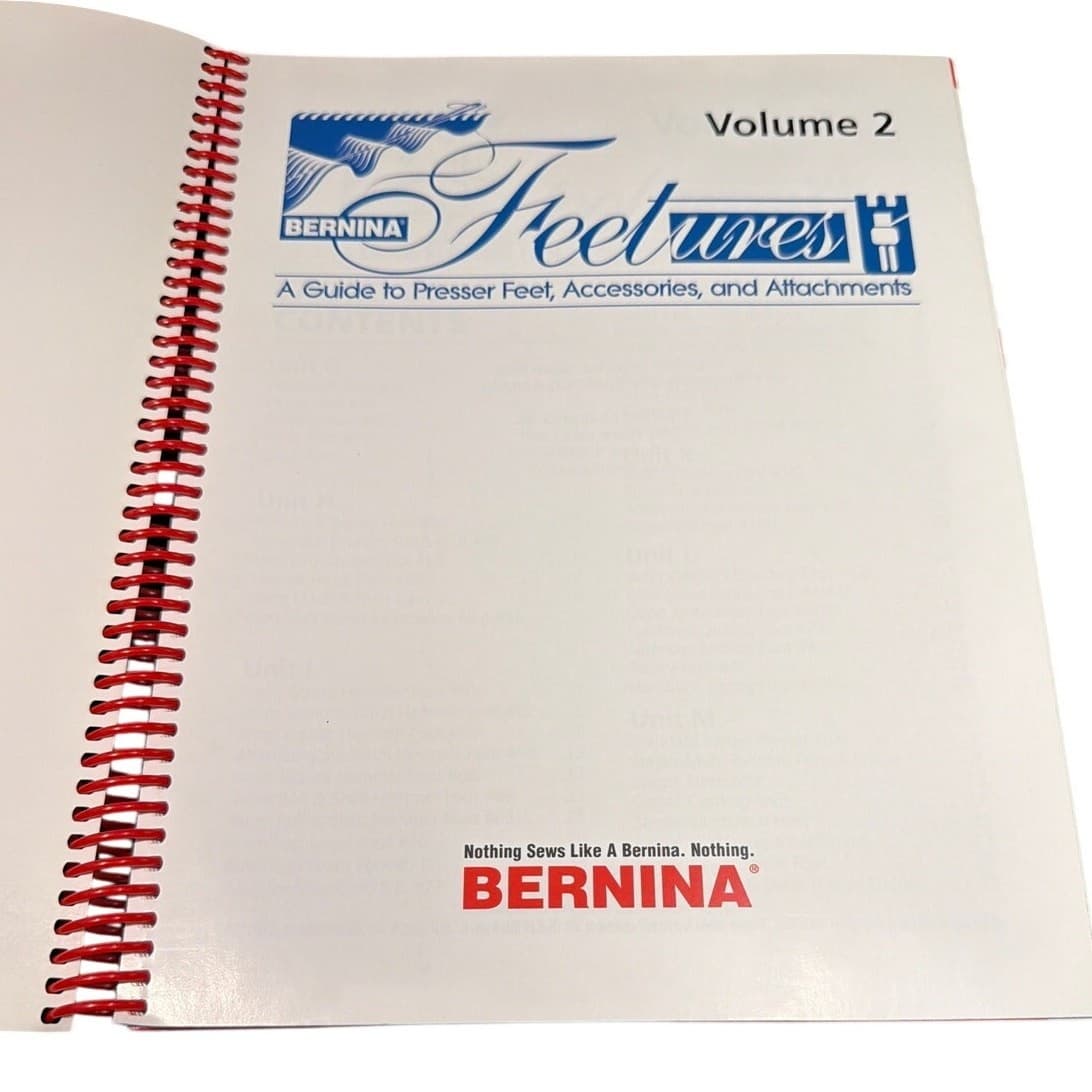 Bernina 'Feetures' Volume 2 Sewing Presser Feet Attachment Guide Manual Book - Thumbnail 2