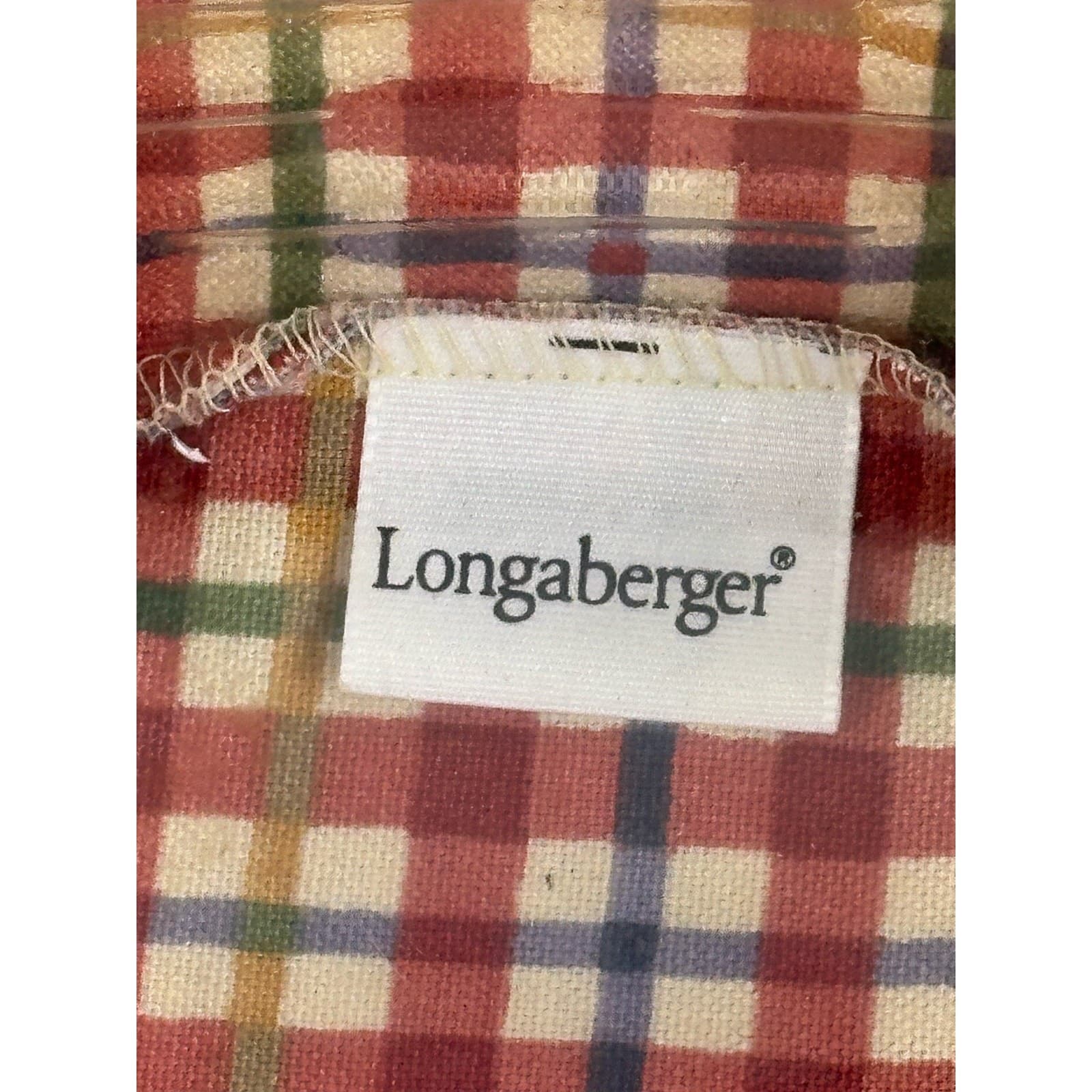 Longaberger 1998 Cracker Basket Signed Handwoven USA Basket Farmhouse Decor - Thumbnail 4