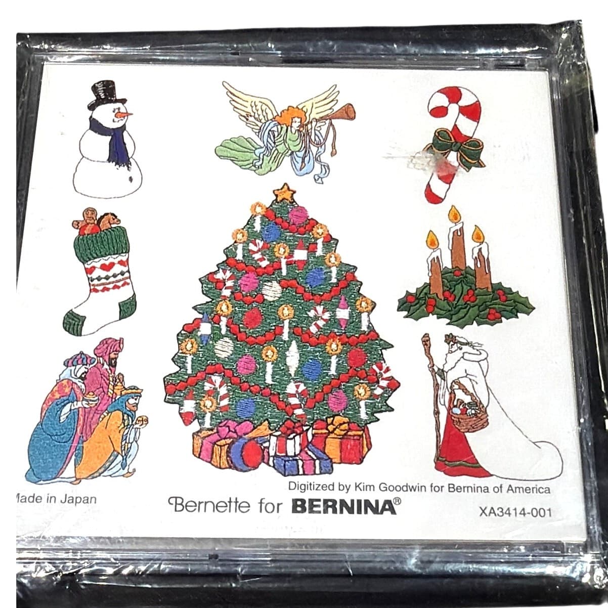 Studio Bernina Christmas Collection No 105 Embroidery Design Card Deco Bernette - Thumbnail 2