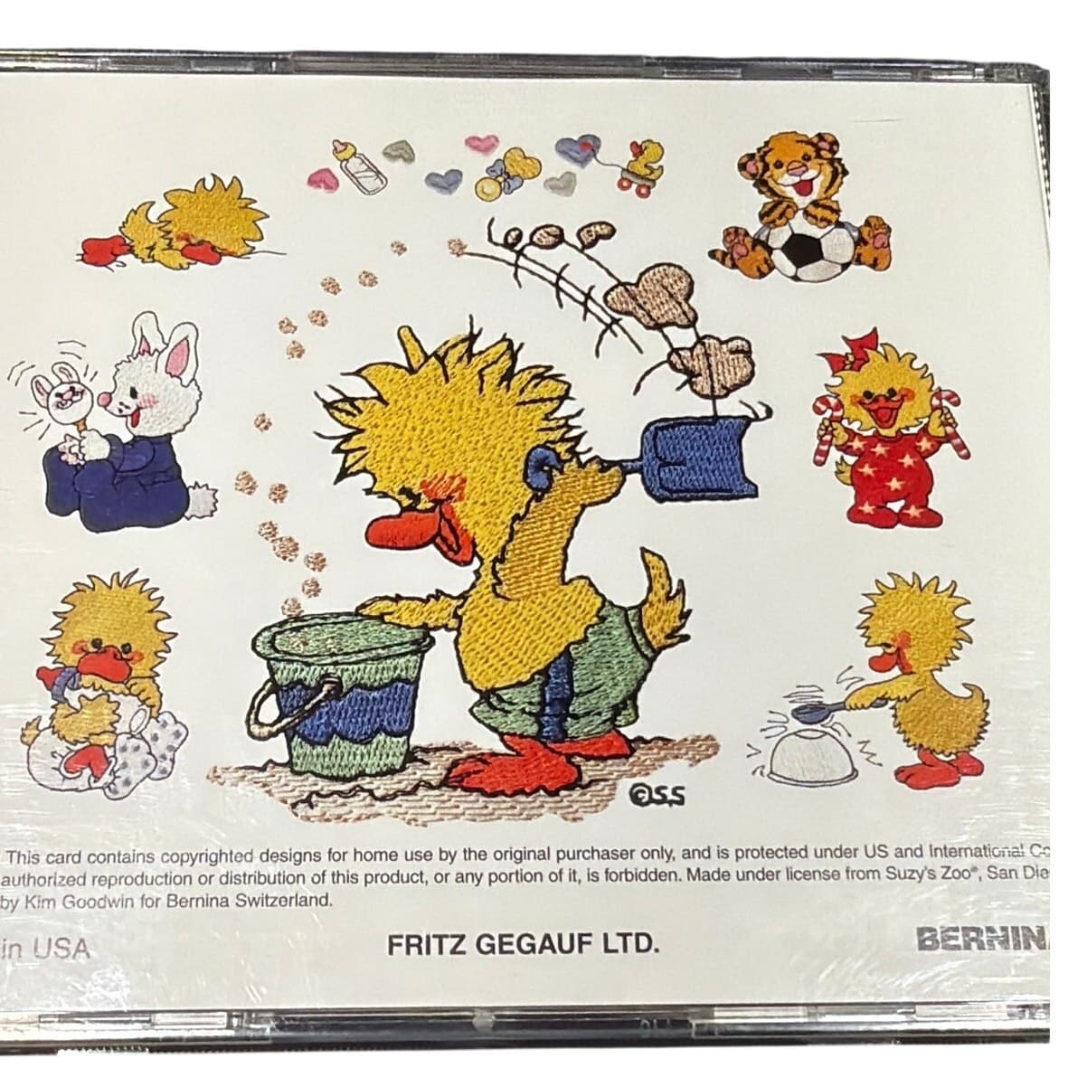 Studio Bernina Suzy's Zoo Babies Collection No 110 Deco Bernette Embroidery CD - Thumbnail 2