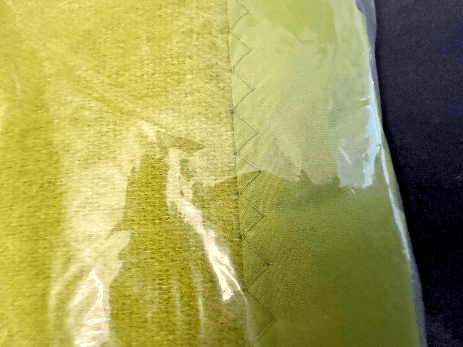 Vintage Montgomery Ward Style House Green Twin/Full Blanket-Original Packaging - Thumbnail 2