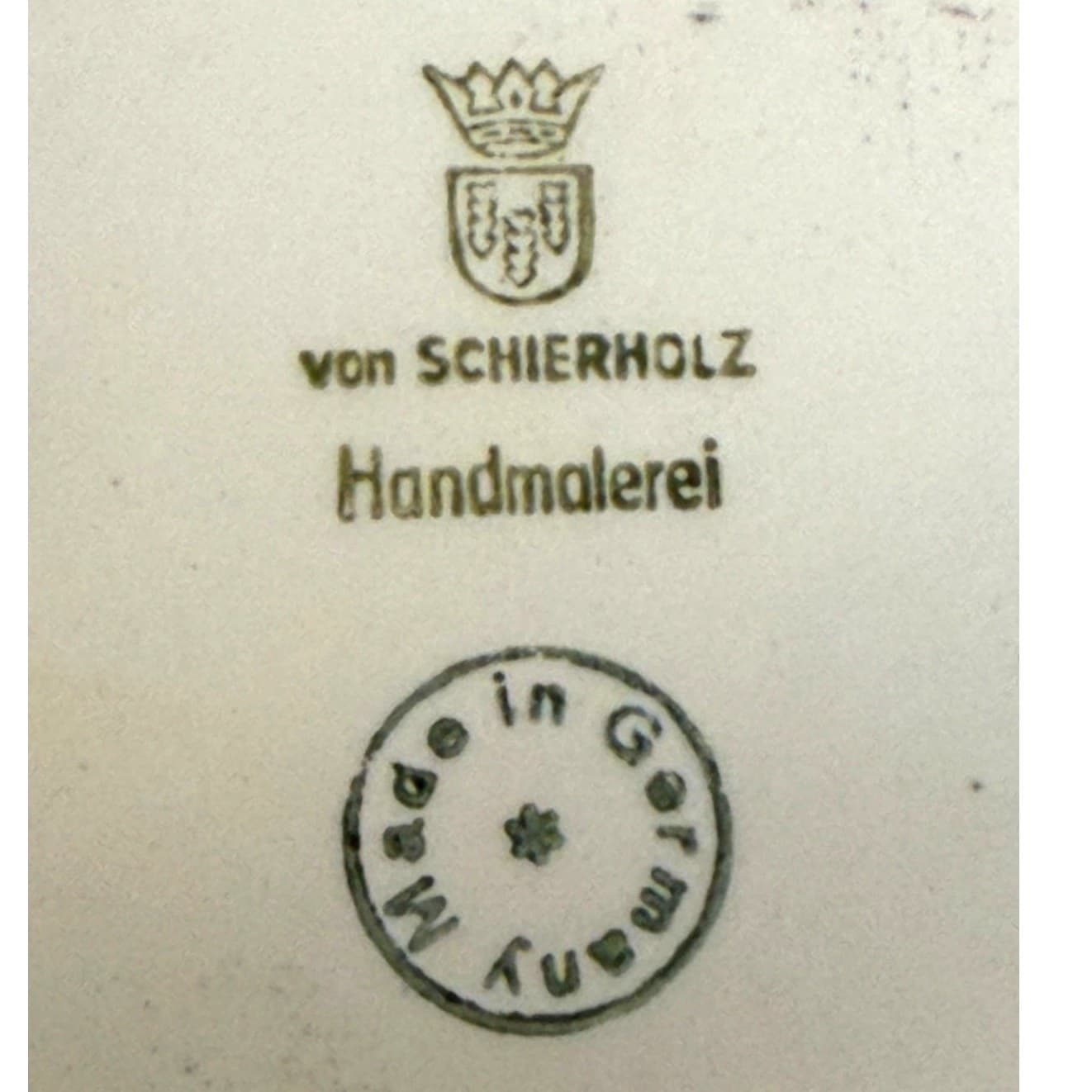 Von Schierholz Germany c. 1930–1945 Porcelain 4 Cherubs Handmalerei Centerpiece - Thumbnail 17