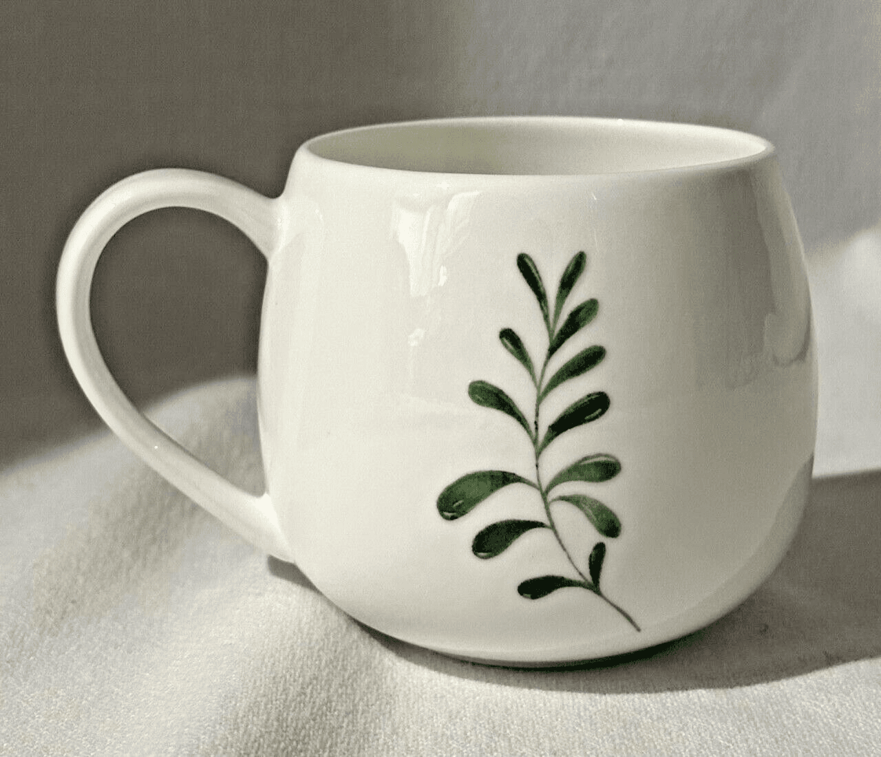 Glen Mia Green Rose Coffee Tea Cup Mug - Thumbnail 3