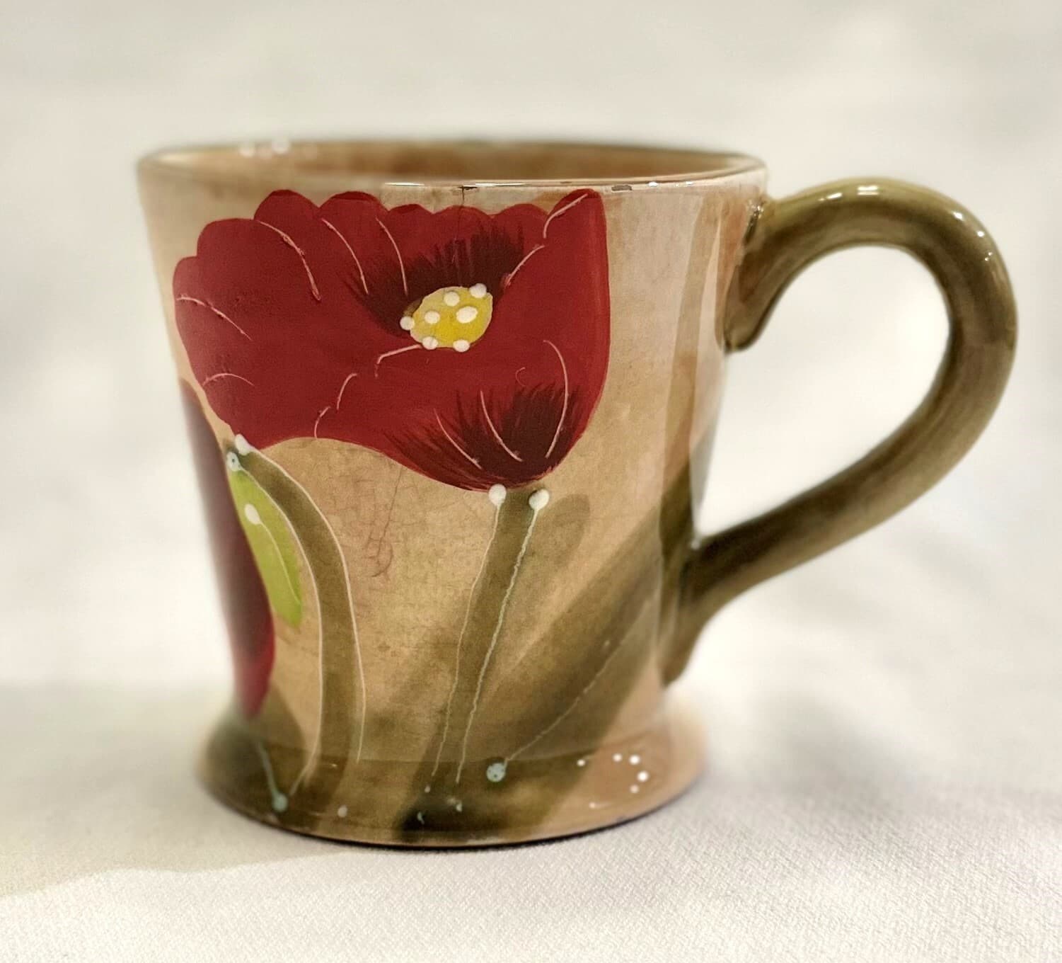 Nanette Vacher Red Renoir by Ambiance Poppy 3-Piece Place Setting-Rare Find! - Thumbnail 6