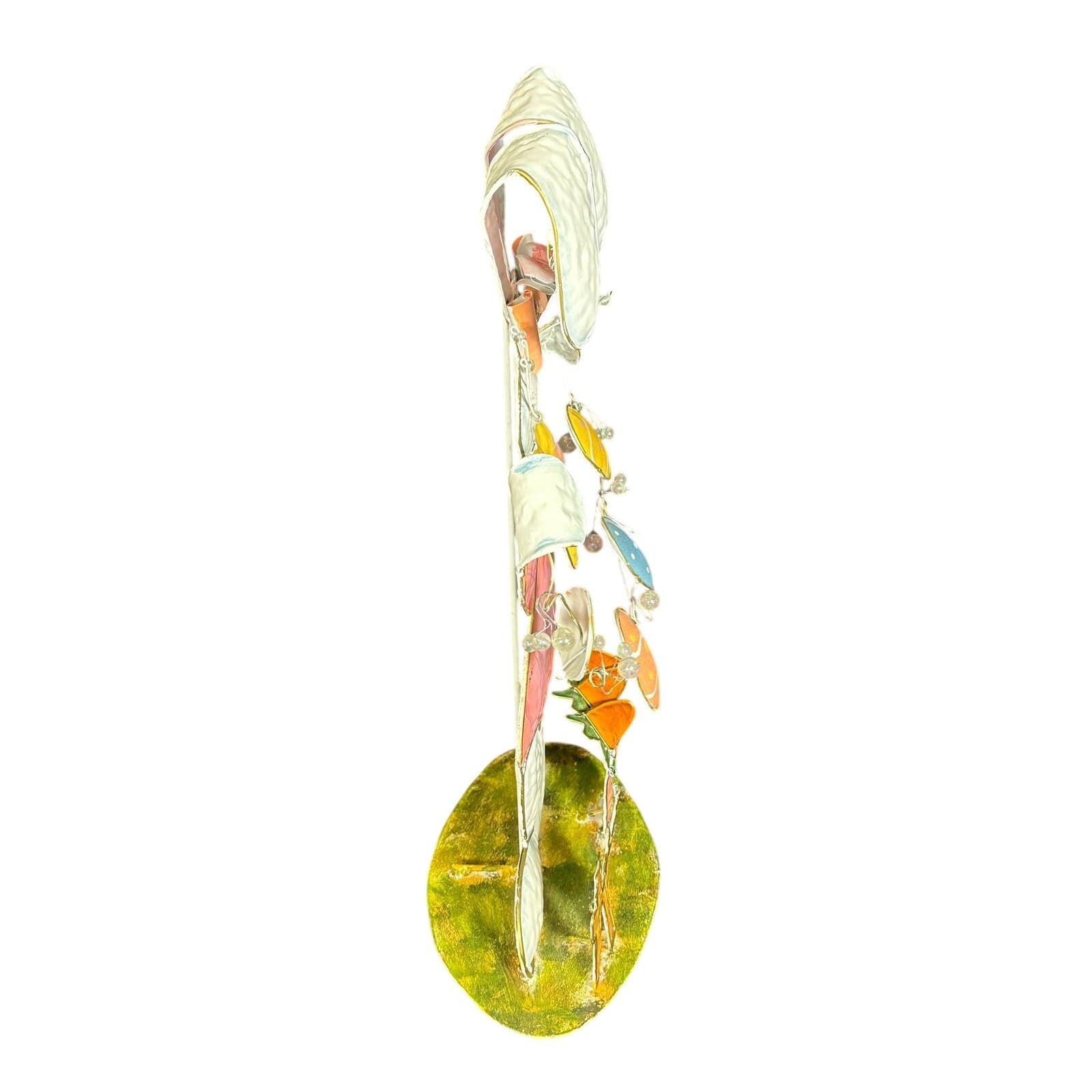 Whimsical Easter Bunny Metal Sculpture Display Easter Egg Garland-22-Inches Tall - Thumbnail 7