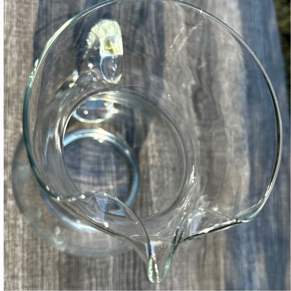 Princess House Heritage Tall 10" Crystal Etched #459 Pitcher 72 oz-Excellent - Thumbnail 7