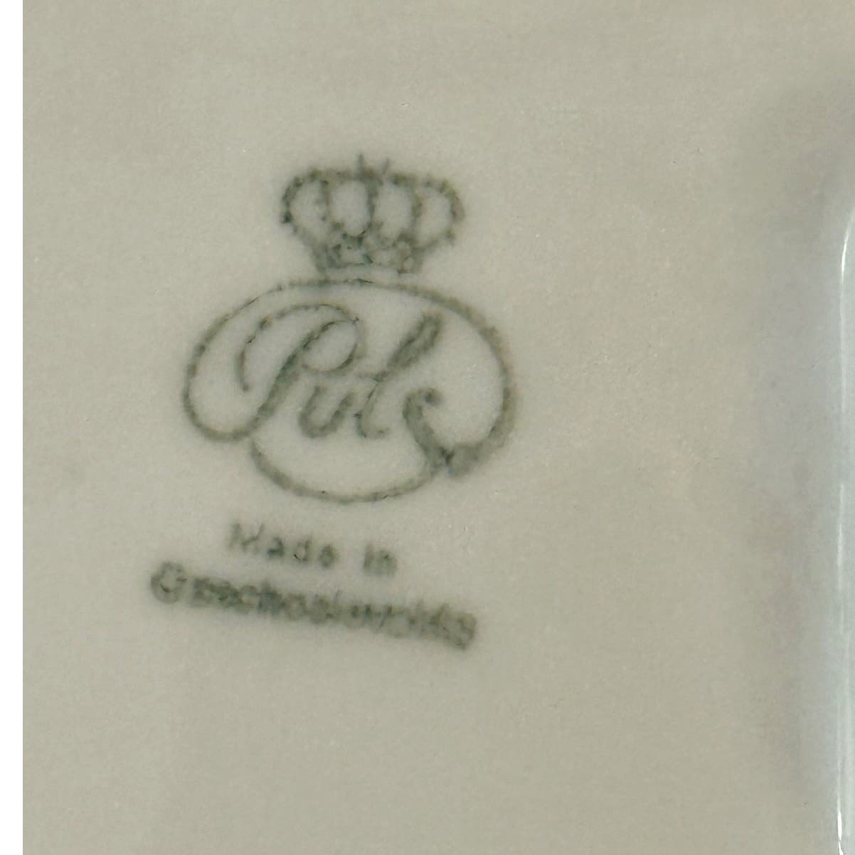 Rare 'Pfeiffer und Lowenstein' Antique Square Porcelain Bowl Signed Grape Design - Thumbnail 6