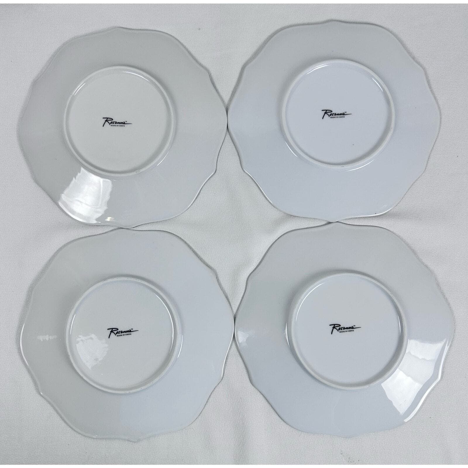 ROSANNA LES BIJOUX 8” Luncheon Desert Plates Jewelry Design Set of 4 - Thumbnail 6