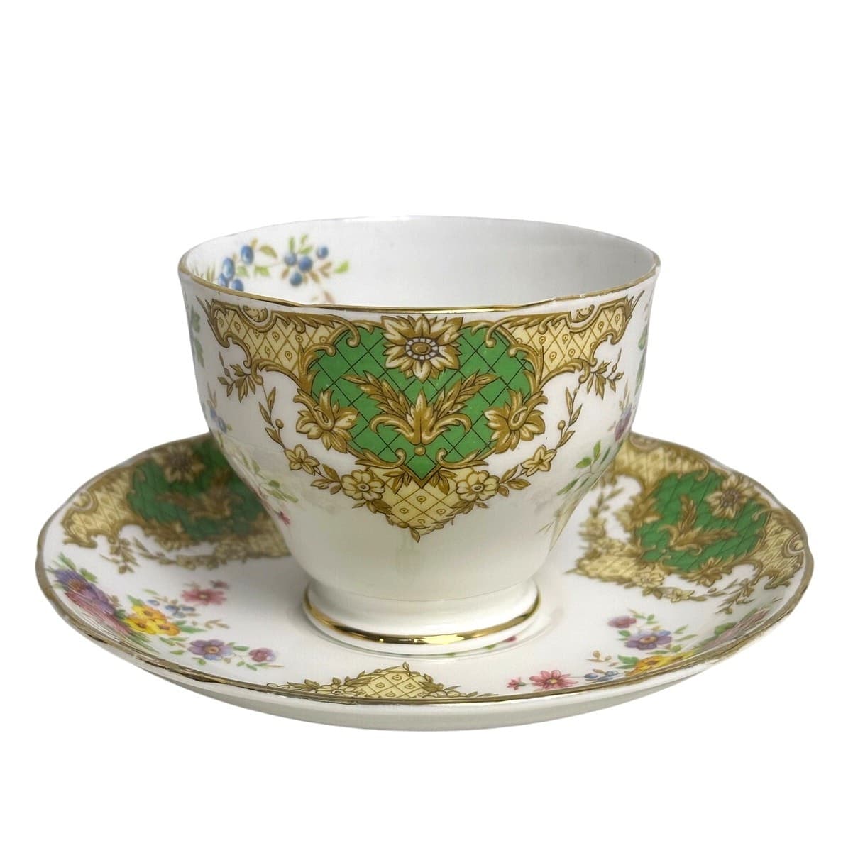 Tuscan-Royal Tuscan Retired Provence Hand Painted Bone China Teacup and Saucer - Thumbnail 4