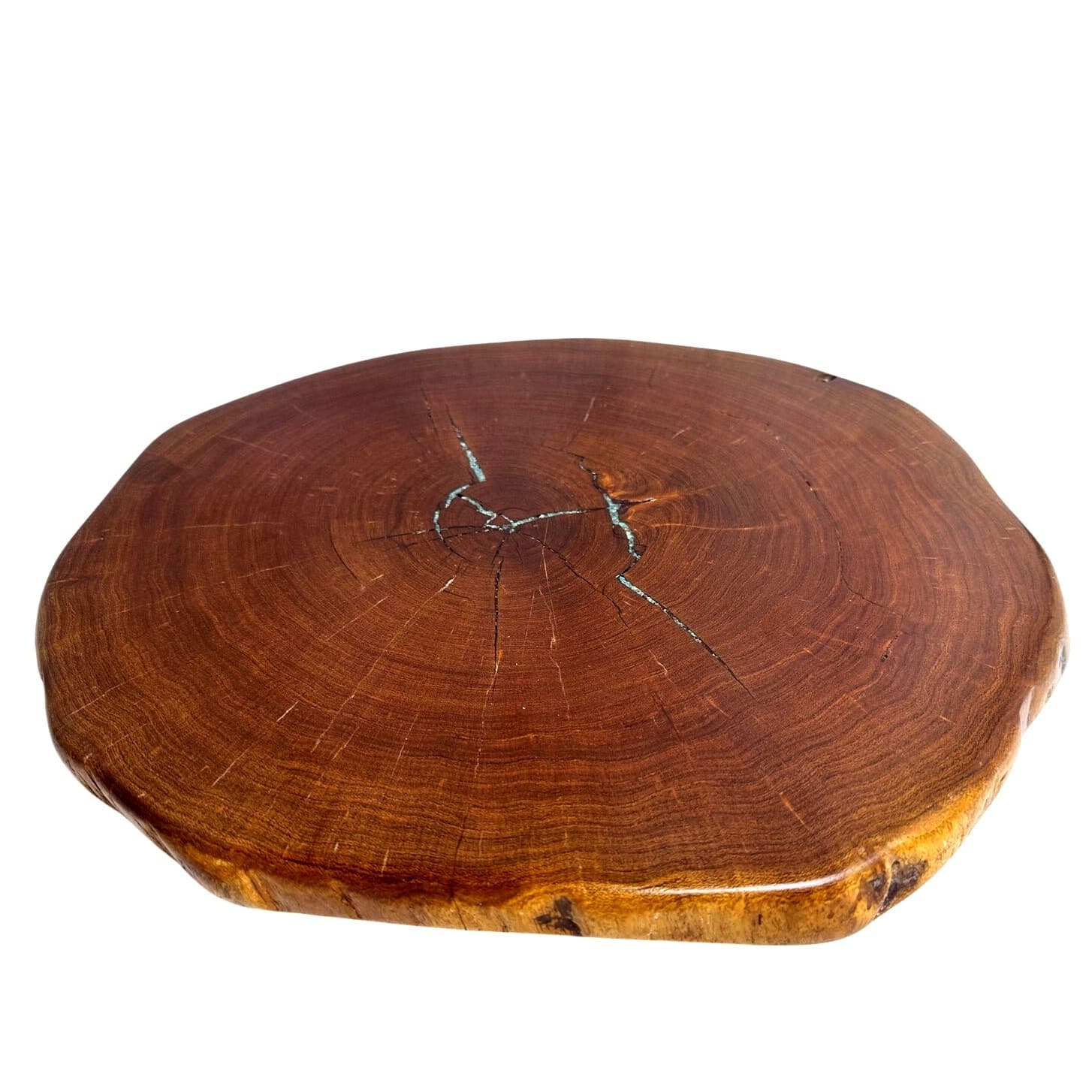 Mesquite Valley Woodcrafts 2016 Texas Mesquite w/Turquoise Inlay Lazy Susan