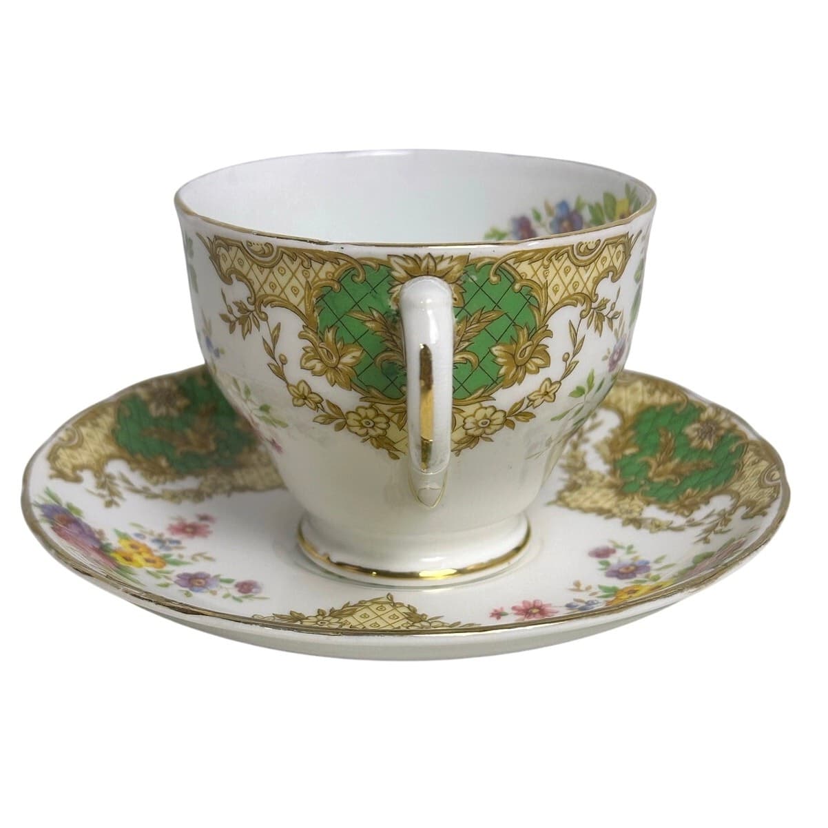 Tuscan-Royal Tuscan Retired Provence Hand Painted Bone China Teacup and Saucer - Thumbnail 2