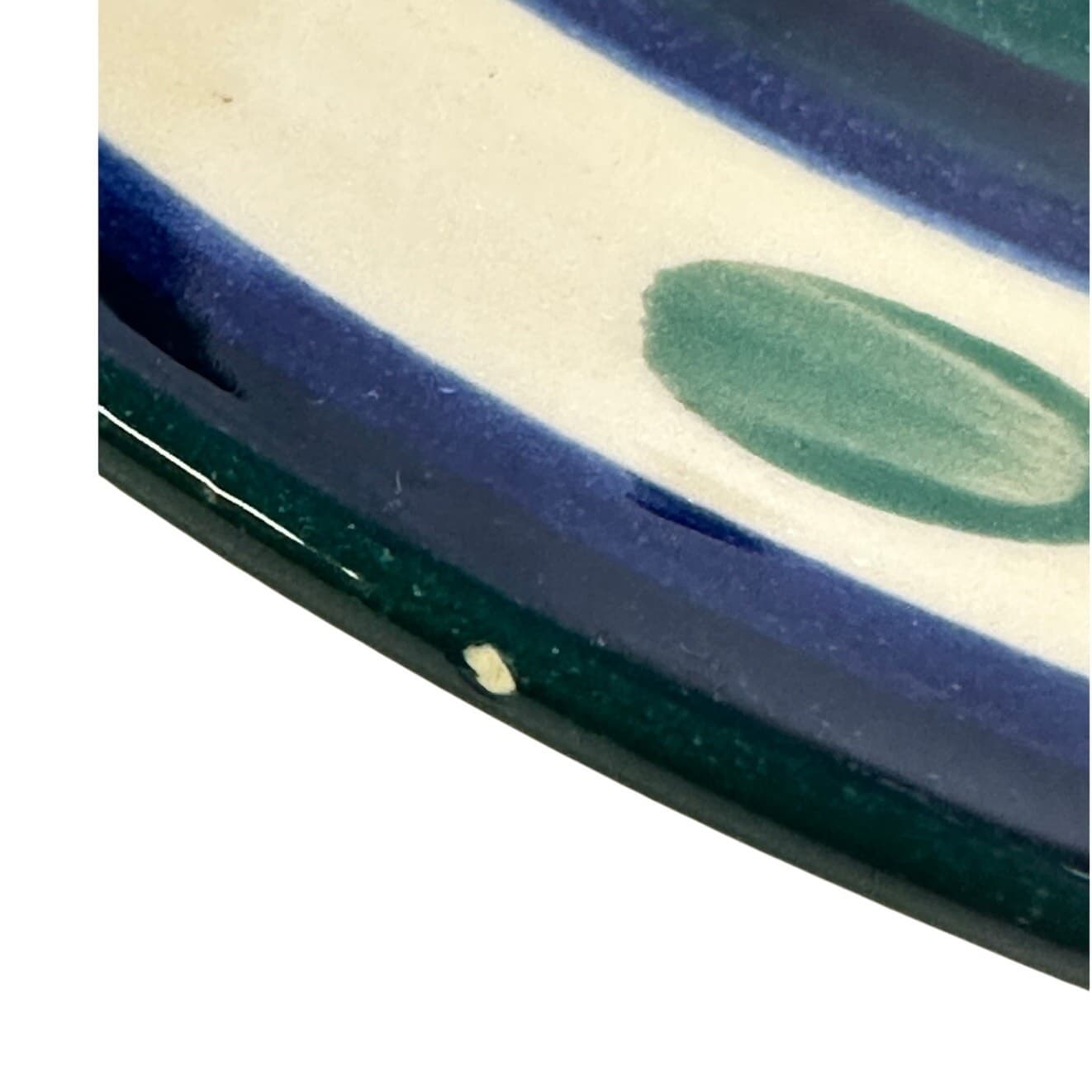 Gail Pittman Pottery Juniper Salad/Dessert Plates Signed Vintage 1995-Set of 8 - Thumbnail 5