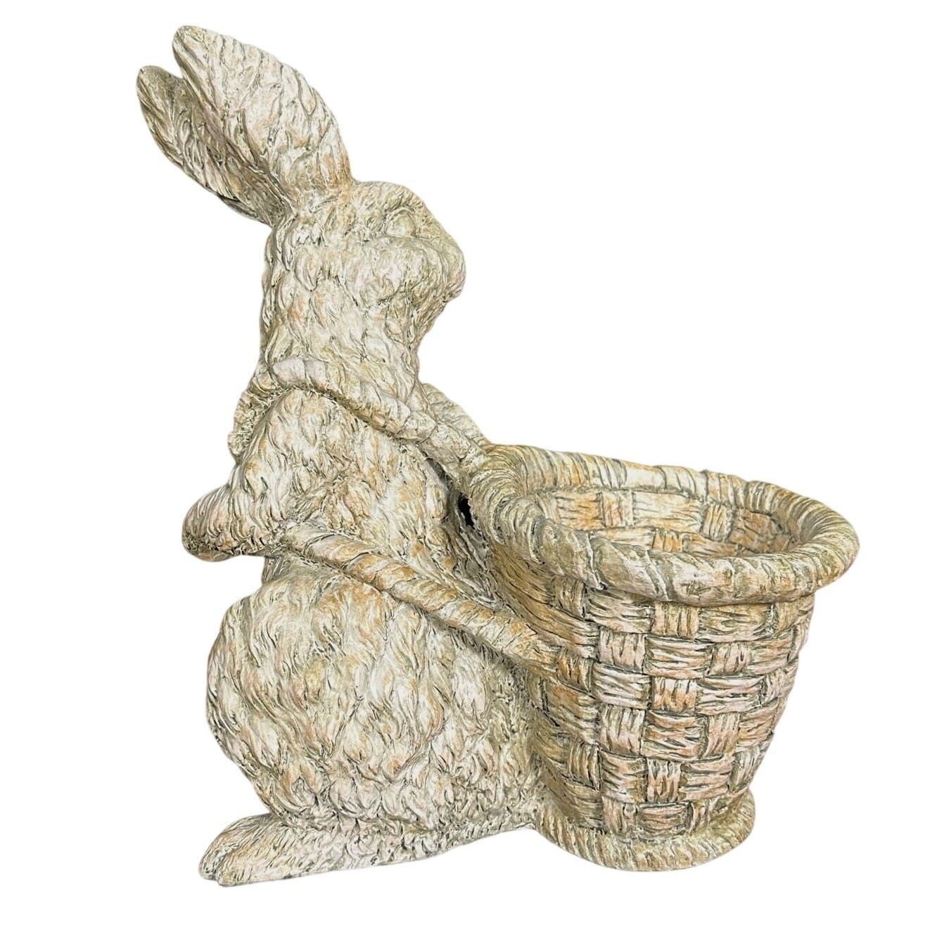 Large Bunny Rabbit w/Woven Easter Egg Basket Backpack-Sensational Easter Decor - Thumbnail 3