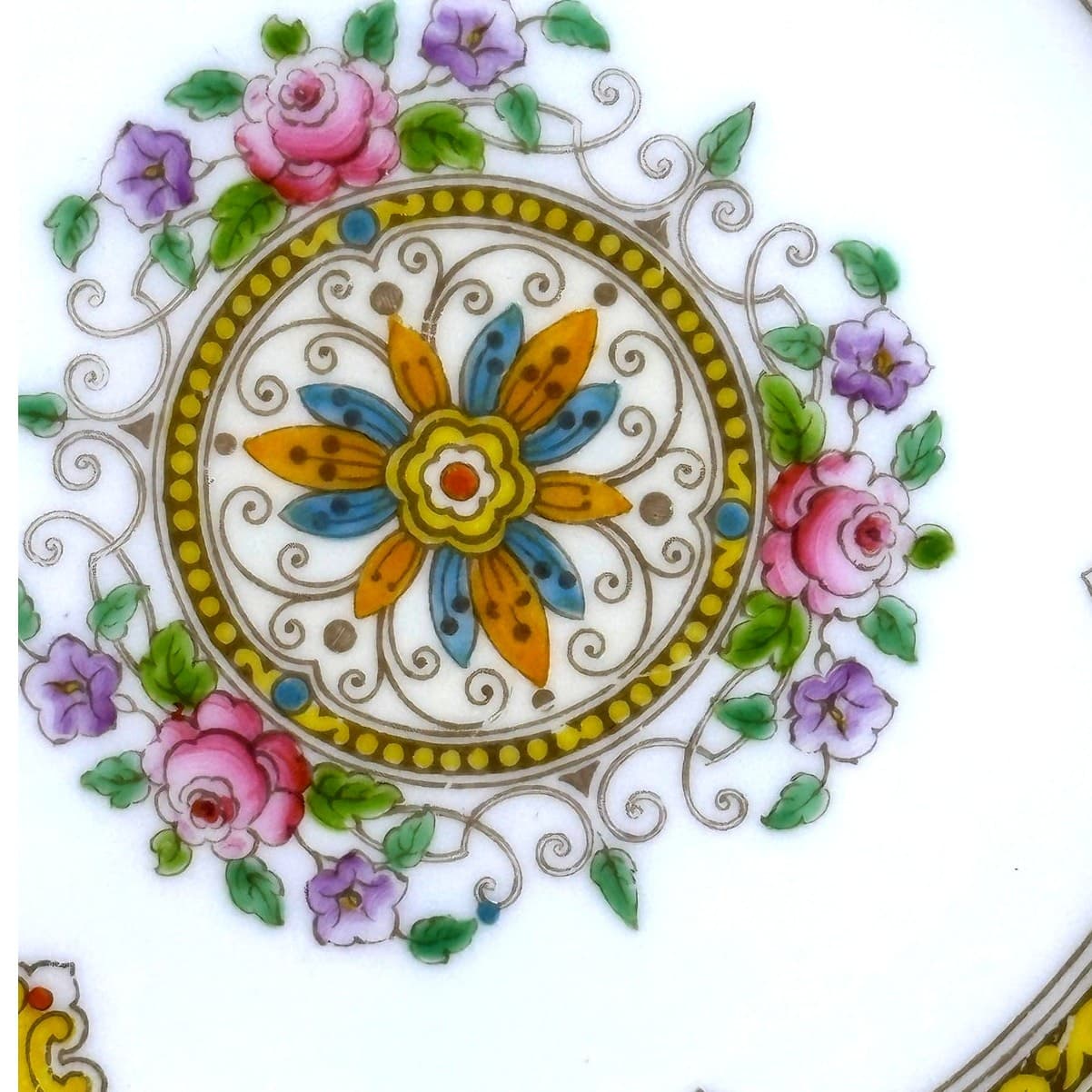 Wedgwood Vintage English Porcelain Lamorna Bread/Dessert 6 7/8" Plate Rare - Thumbnail 2