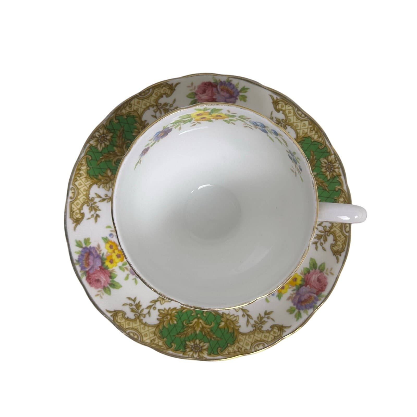 Tuscan-Royal Tuscan Retired Provence Hand Painted Bone China Teacup and Saucer - Thumbnail 5