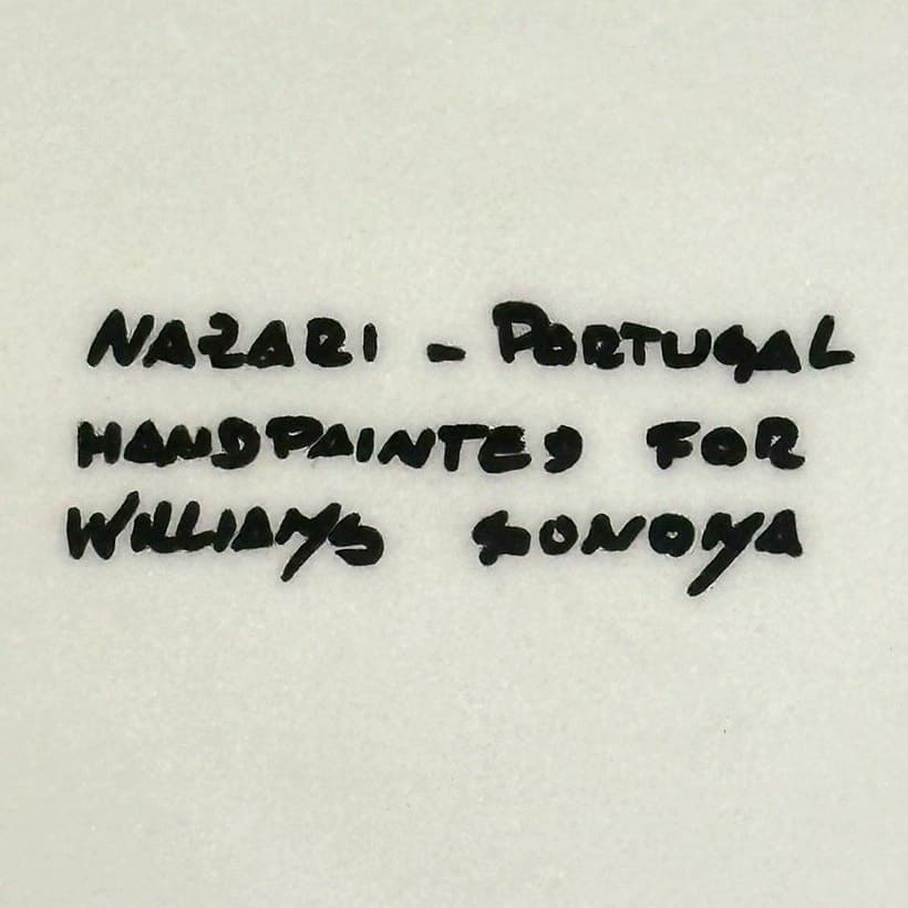 Nazari Portugal Hand-Painted 14.5" Williams-Sonoma Provence Bowl w/Stand - Thumbnail 3