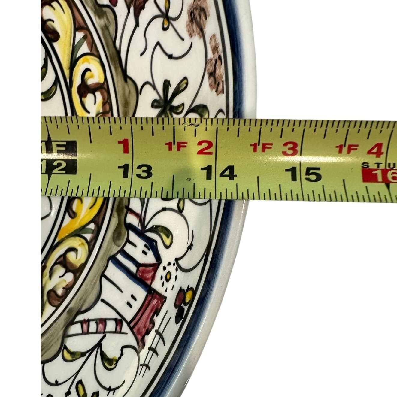 Nazari Portugal Hand-Painted 14.5" Williams-Sonoma Provence Bowl w/Stand - Thumbnail 11
