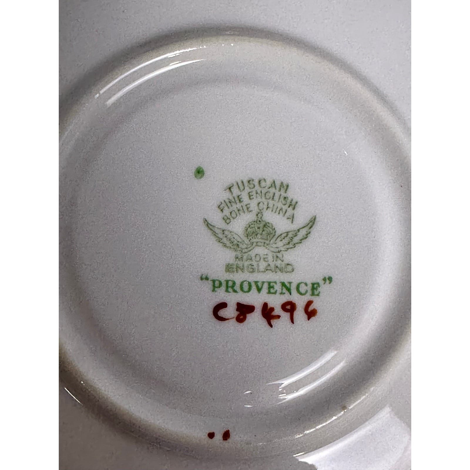 Tuscan-Royal Tuscan Retired Provence Hand Painted Bone China Teacup and Saucer - Thumbnail 8