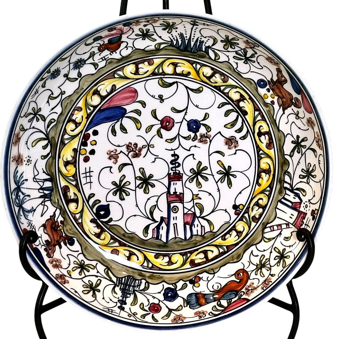 Nazari Portugal Hand-Painted 14.5" Williams-Sonoma Provence Bowl w/Stand