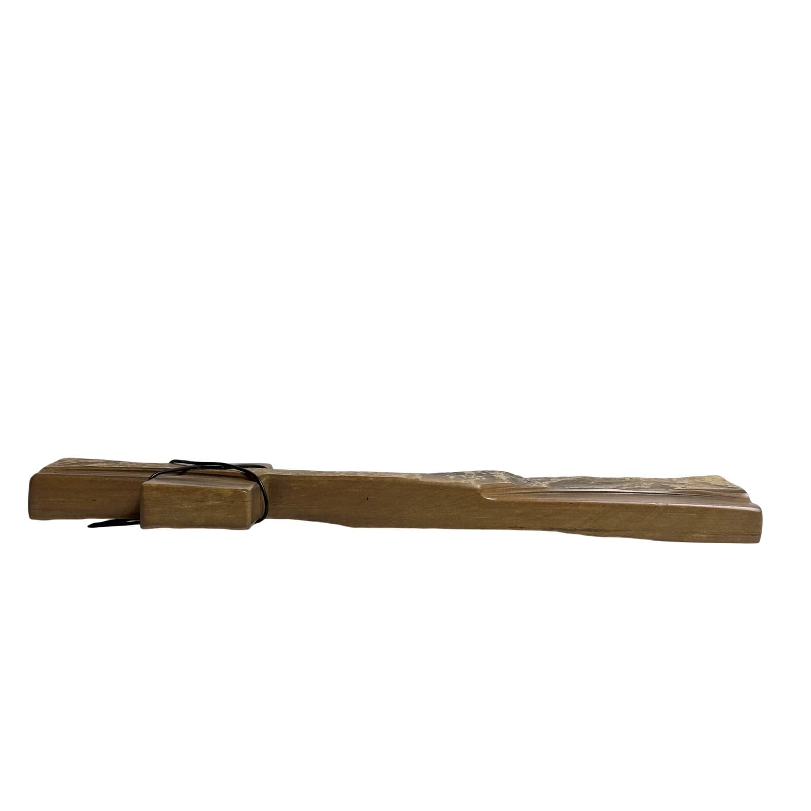 Carved Stone Contemporary Rustic Art Cross R. Rose Vintage 2010-Stunning Design - Thumbnail 4