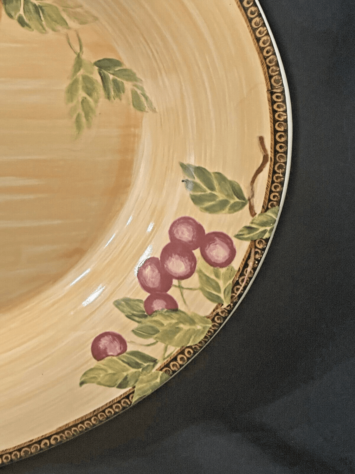 Jay Import Company Fruit Design Large Oval Platter 18" - Thumbnail 4