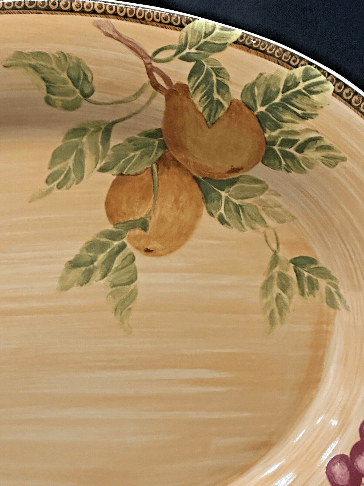 Jay Import Company Fruit Design Large Oval Platter 18" - Thumbnail 3