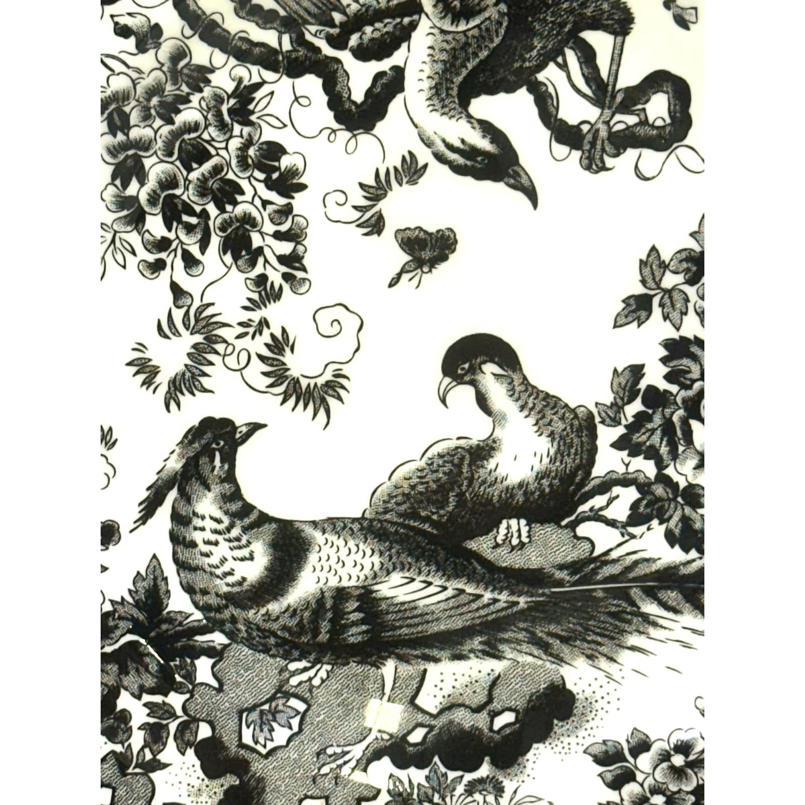 Royal Crown Derby England Retired 2001-2019 'Black Aves' Platinum Salad Plate - Thumbnail 2